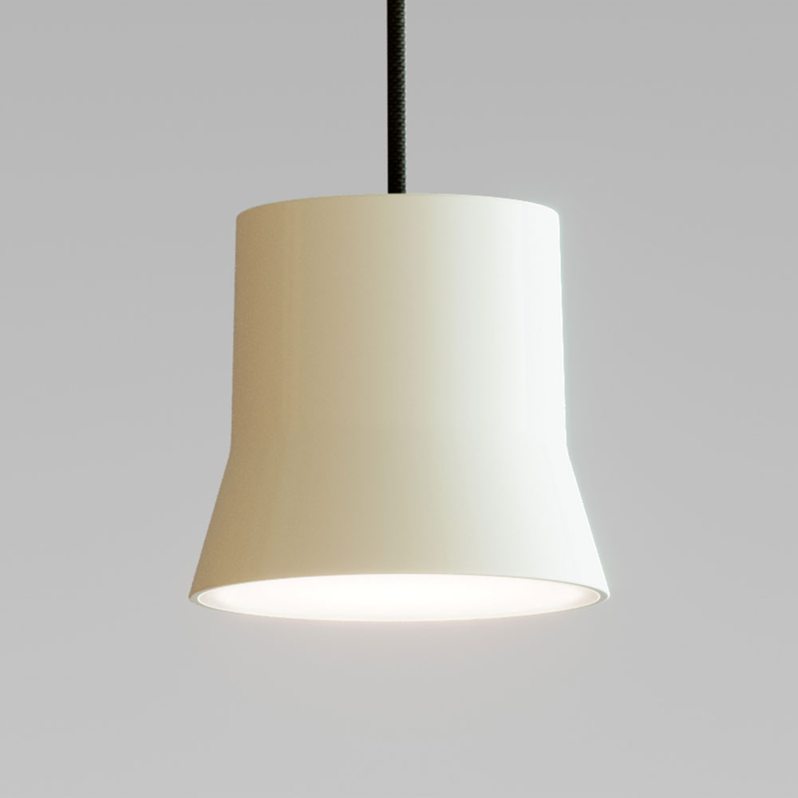 Artemide GIO.light LED hanging light, white, for Living / Dining Room, aluminium, glass, 8 W, energy efficiency: A, H: 9.8 cm