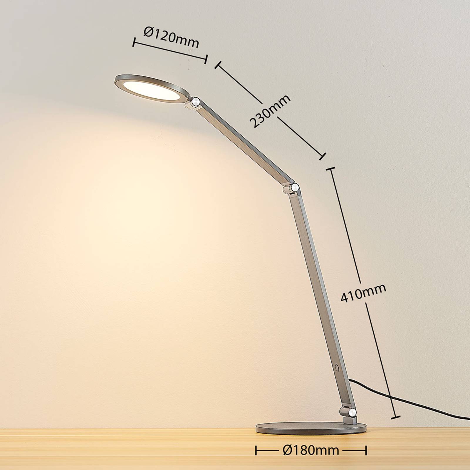 Lampka biurkowa LED Mion z ściemniaczem