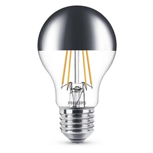 Bec LED 7,2W Filament Top-Mirrored (650lm) E27 - Philips