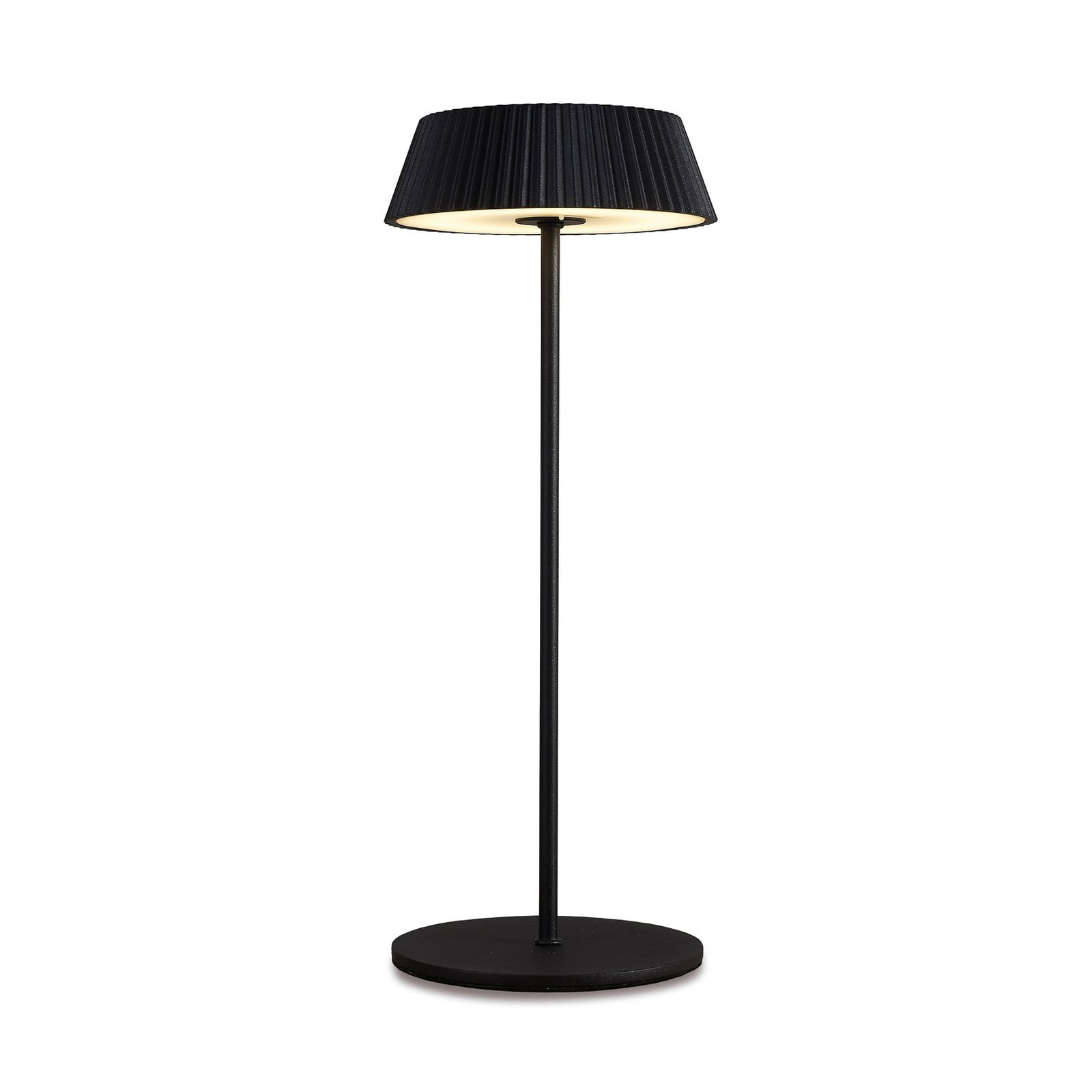 Mantra Iluminación Relax LED stolna svjetiljka s bazom, crna, na baterije, IP54 - Aluminij