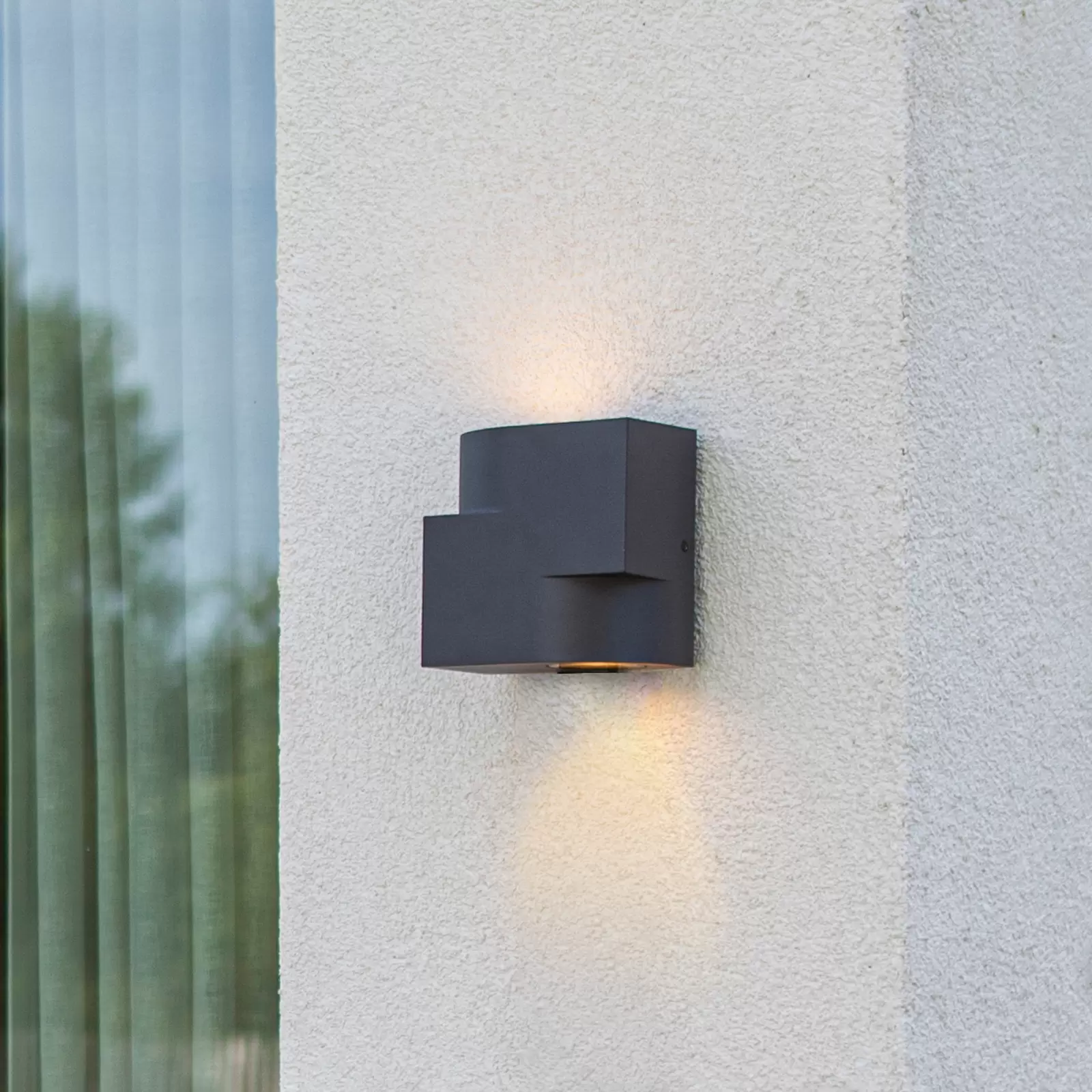 Außenwandleuchte Marbo, Up-/Downlight, IP44 | Lampenwelt.de