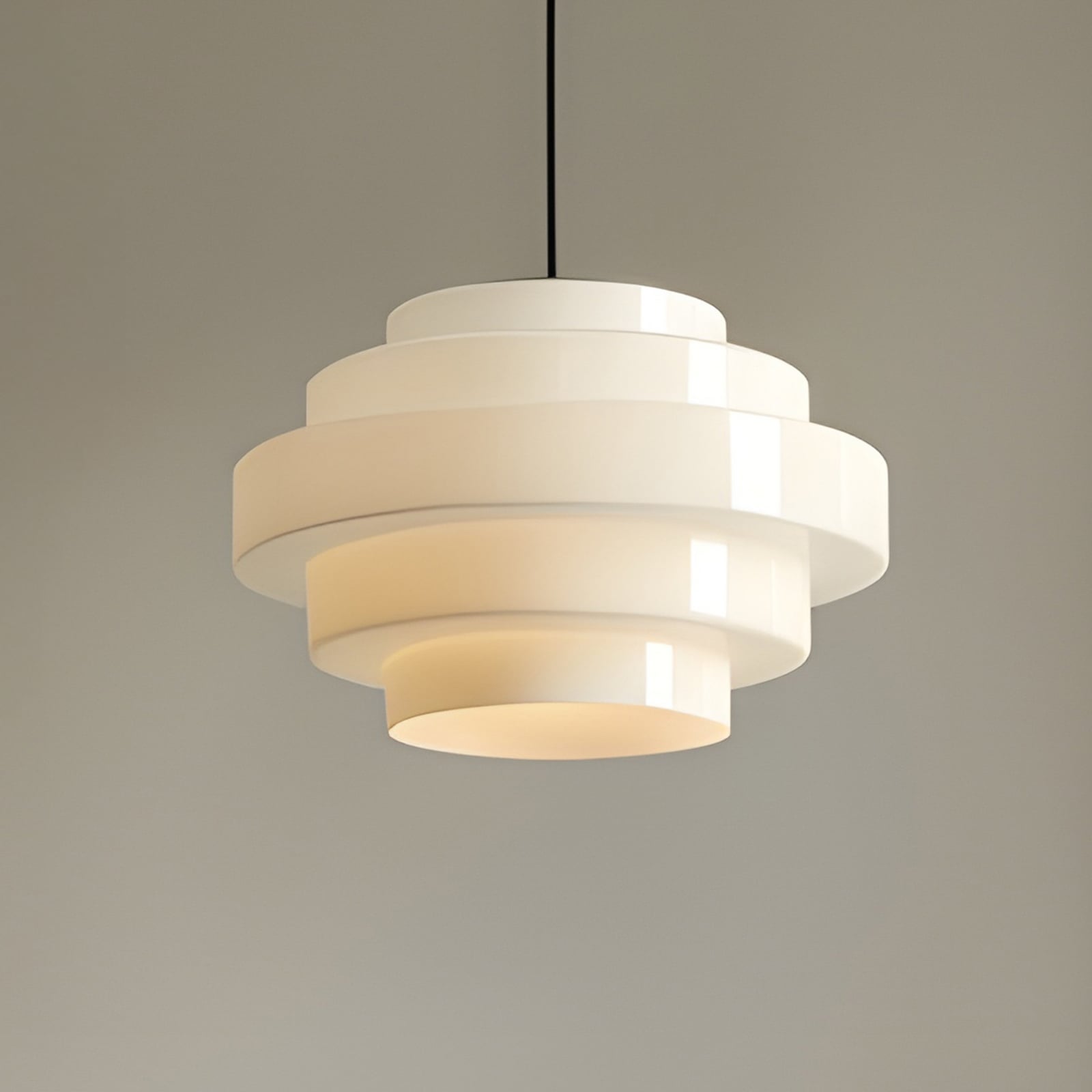 Suspension Filo, blanche, Ø 28 cm, verre - ALDEX