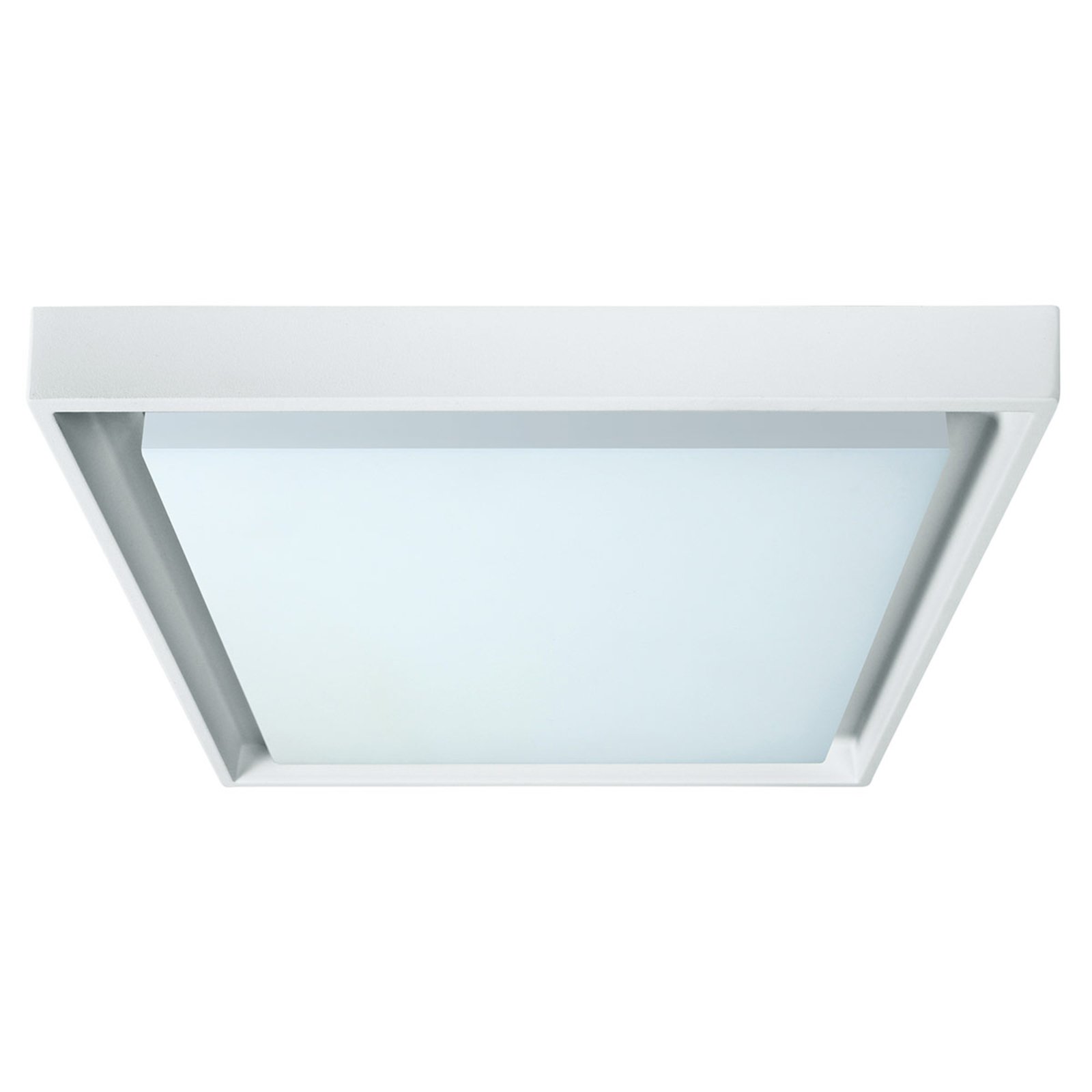 Näve LED outdoor ceiling light IP54 white 27 x cm, metal, plastic, energy efficiency: A+, L: 27 cm, W: 27 cm, H: 5.3 cm