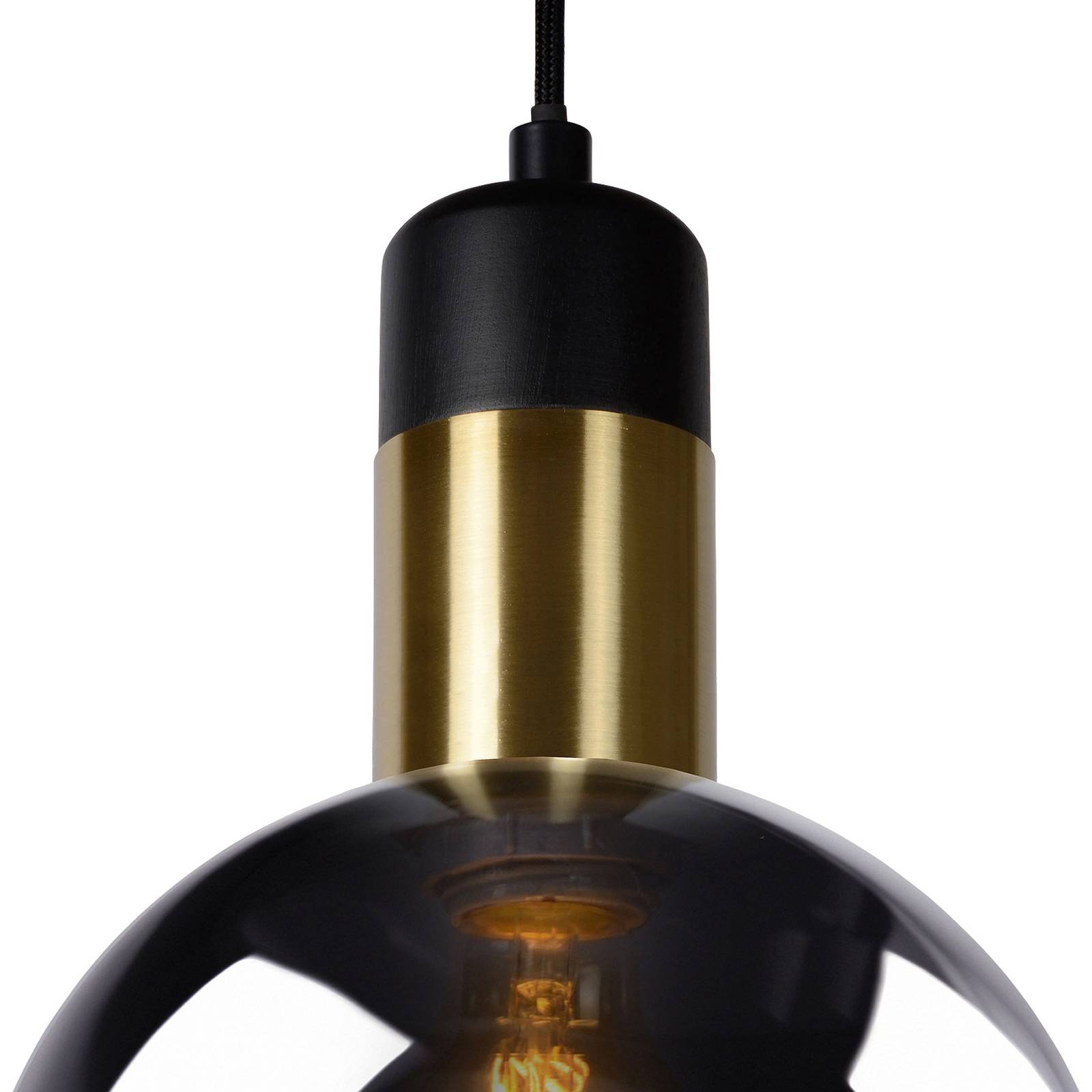 Lampa wisząca Julius, 1-punktowa, dymny szary, Ø 28 cm