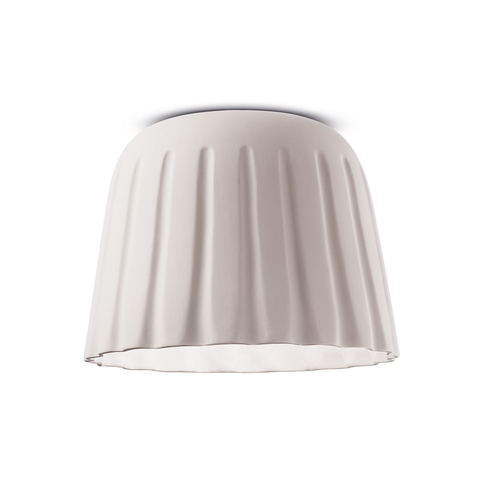 Plafonieră Madame Gres ceramică înălțime 29 cm alb