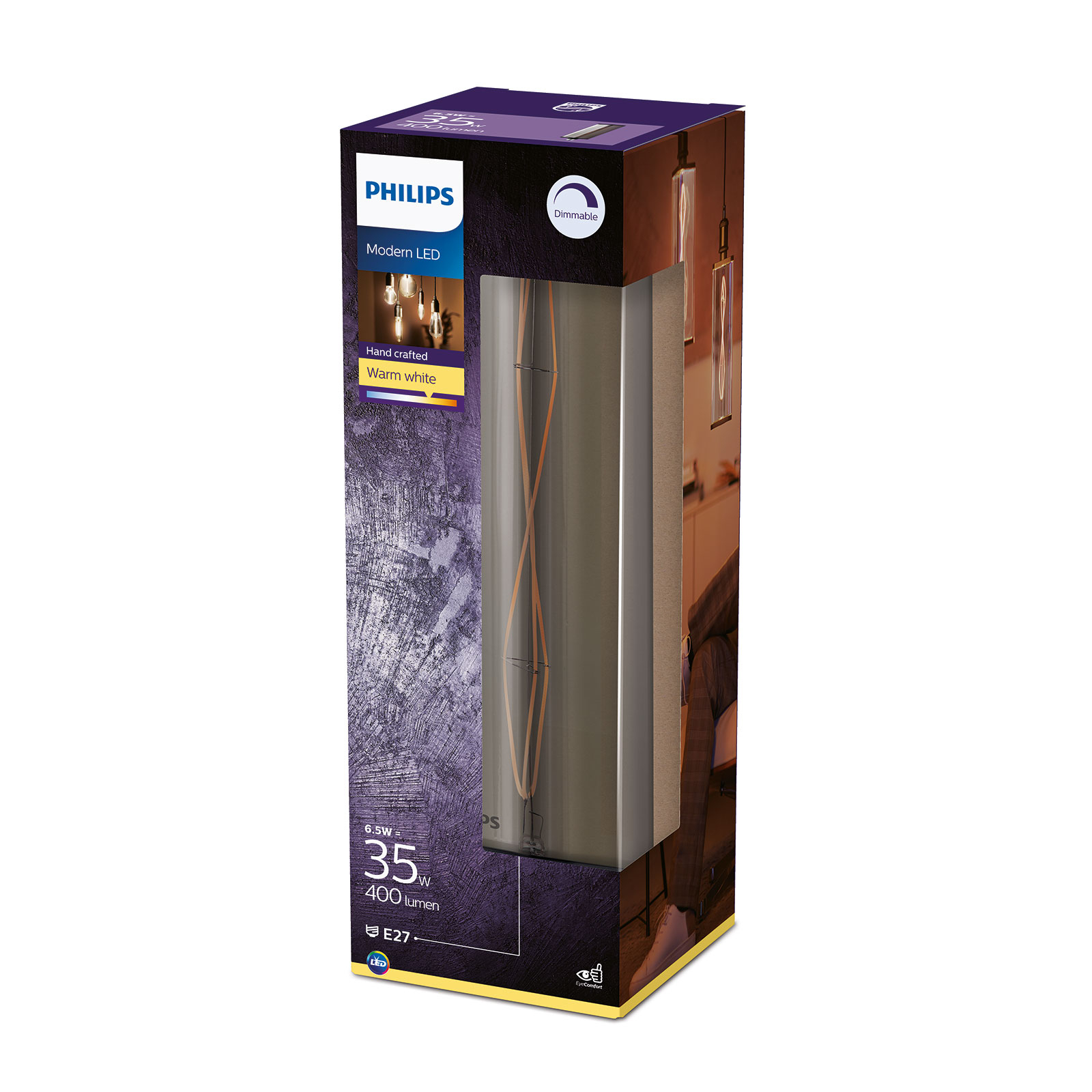 Philips Crystal Giant fumée ampoule LED E27 7 W