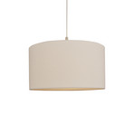Lampada a sospensione Soft, Ø 44 cm, bianco/sabbia, lino - Belid