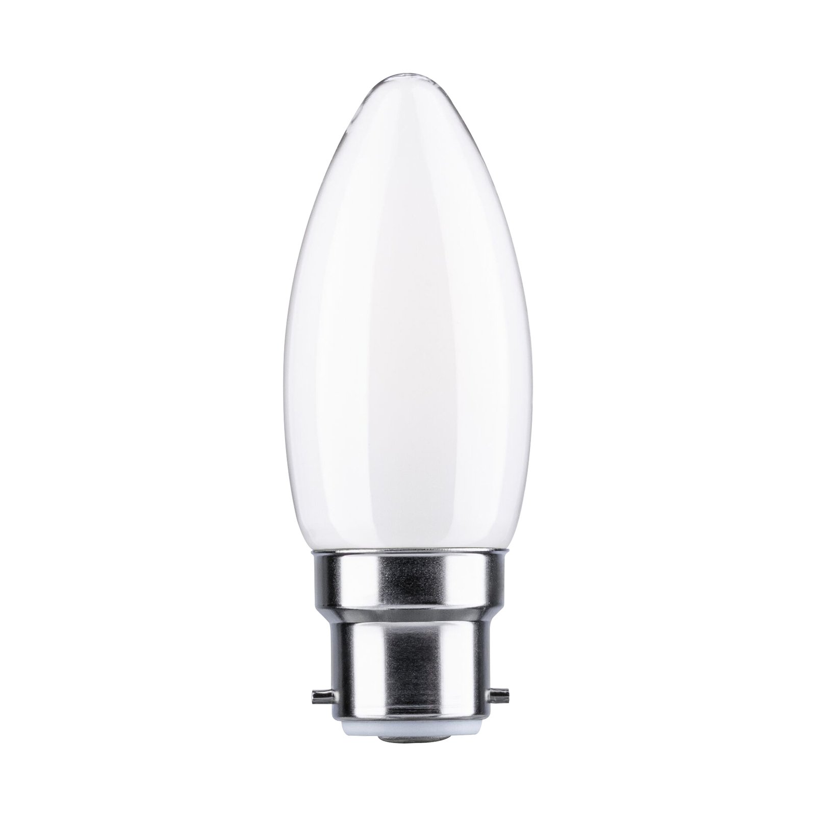 Paulmann LED-Kerze B22d 4,7W 2.700K opal dimmbar