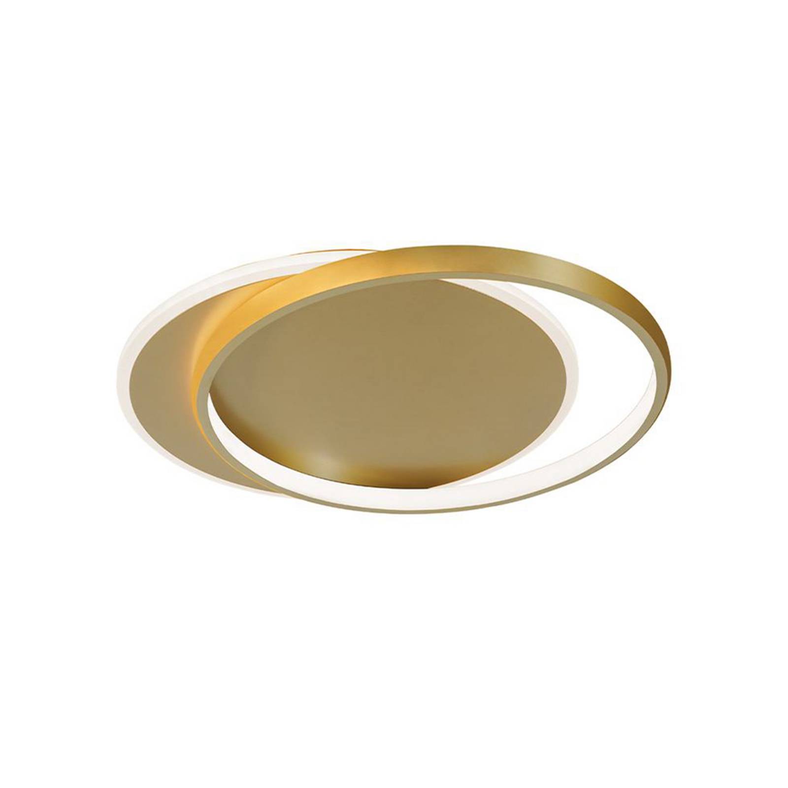 Lampa sufitowa LED Evelyn, złota, długość 55 cm, metal