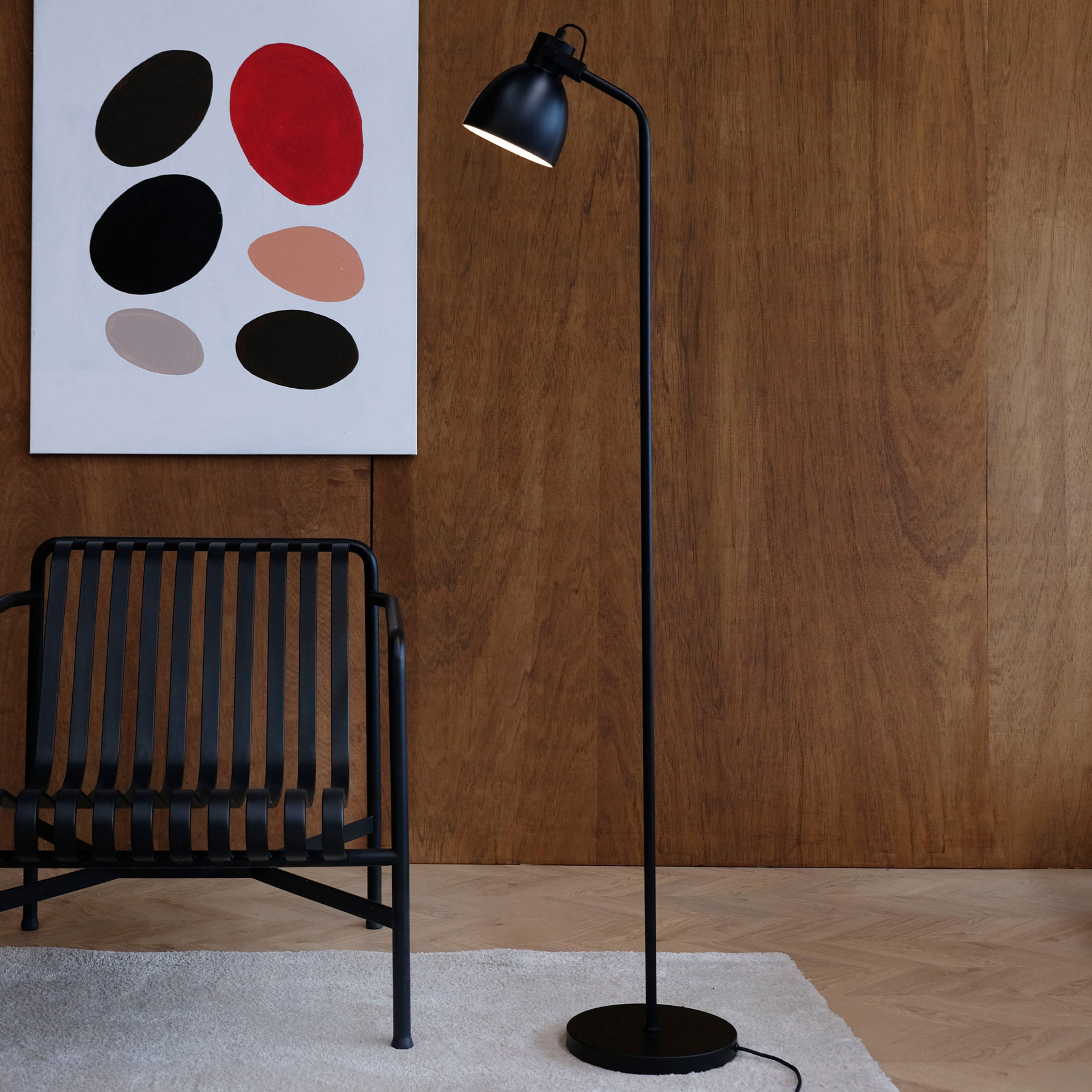 Dyberg Larsen Coast lampe sur pied, noir