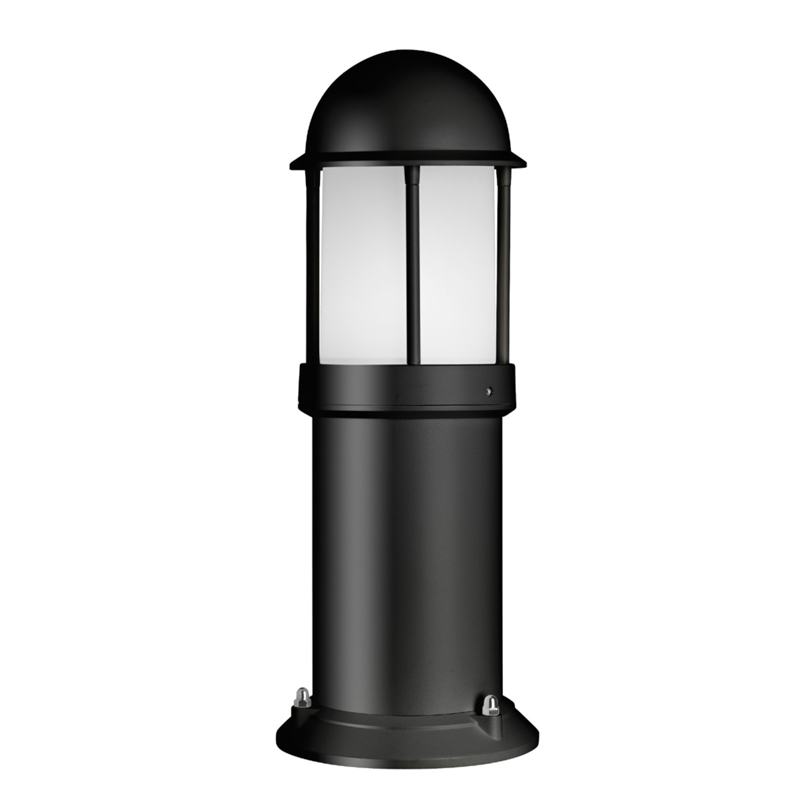 Marco pillar light made of aluminium, black