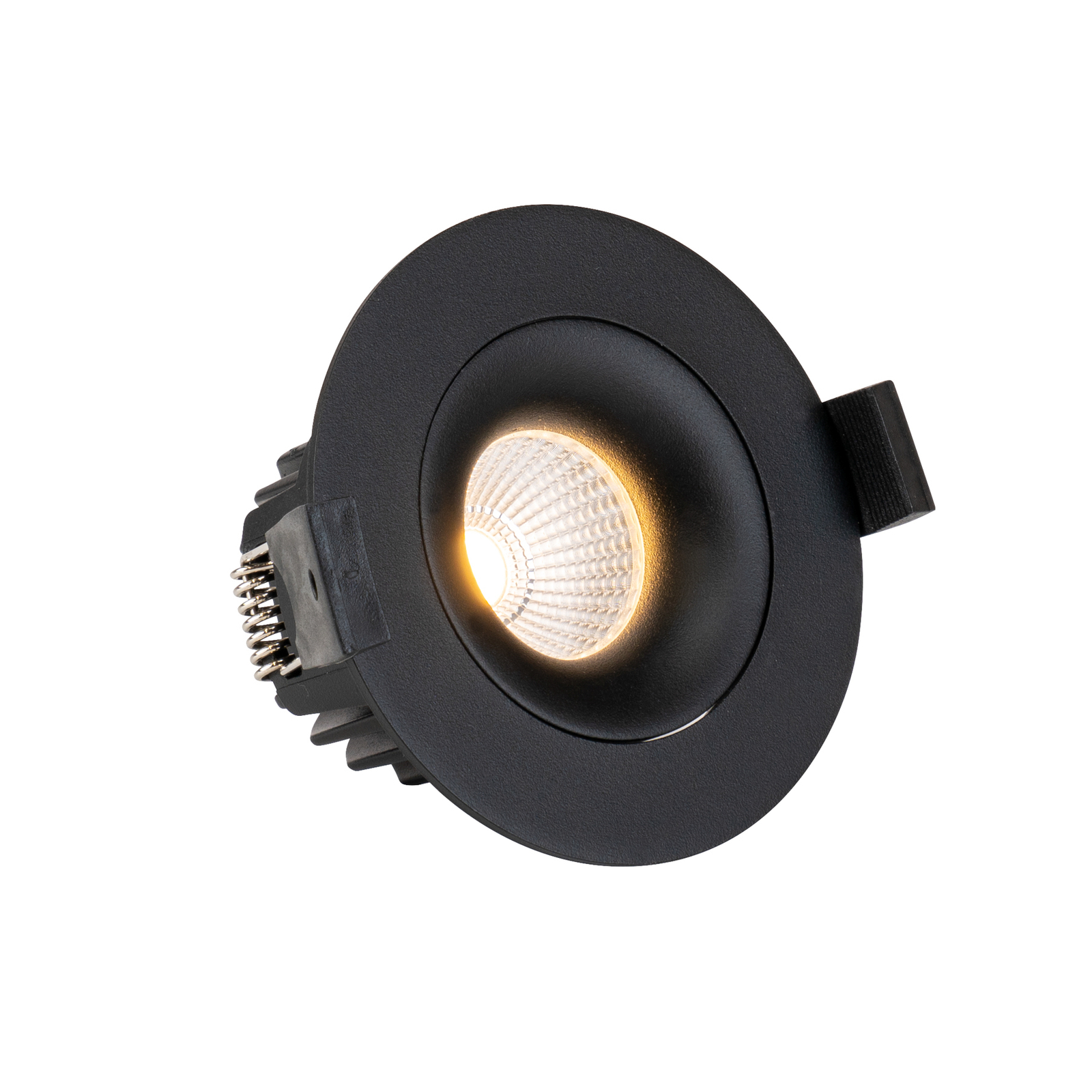SLC OnePro downlight LED à encastrer noir 3.000 K