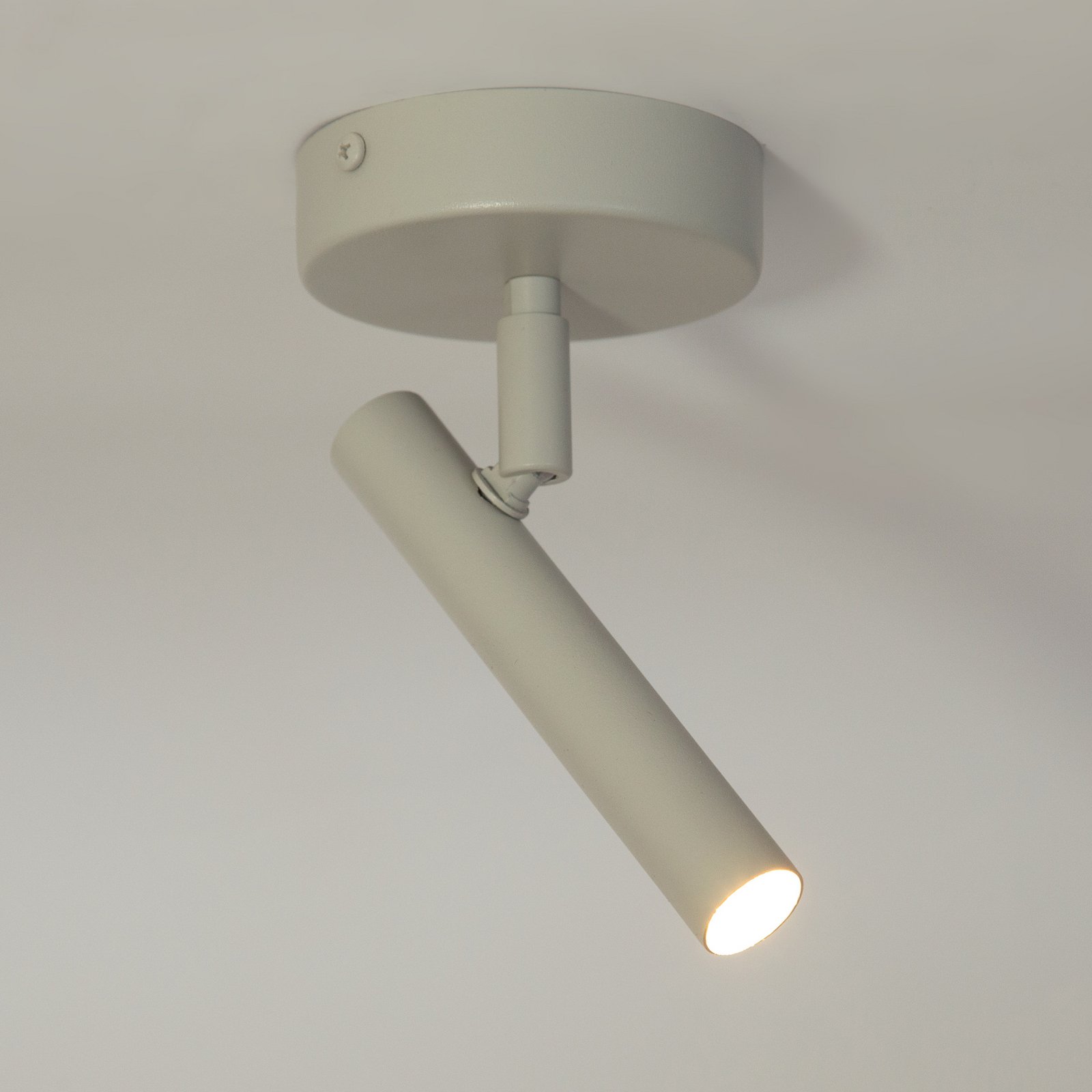 Sopel wall light, taupe, 1-bulb, steel, G9, height 15 cm 