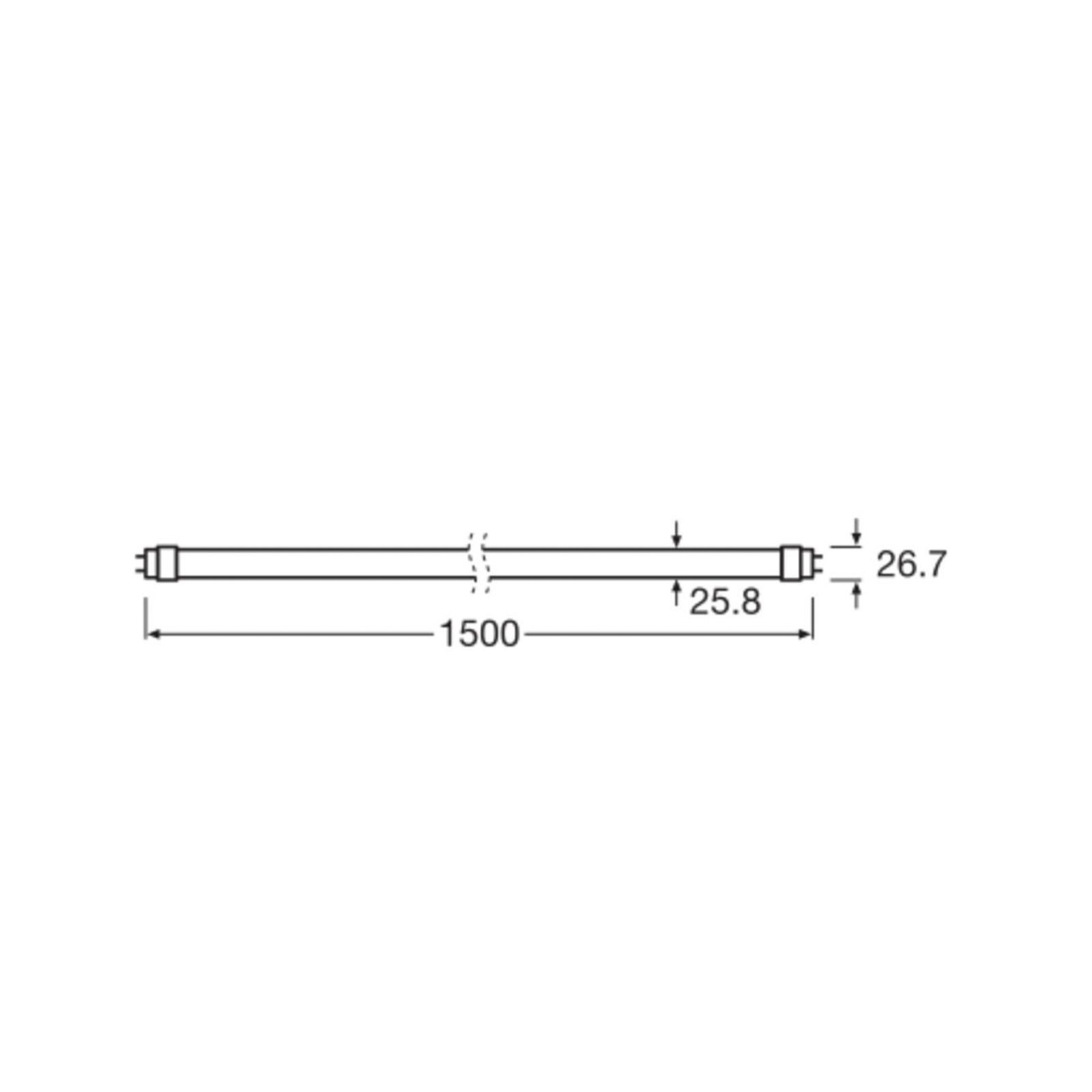 Λαμπτήρας LED OSRAM T8 17.6W σωλήνας EEK A 840 150cm