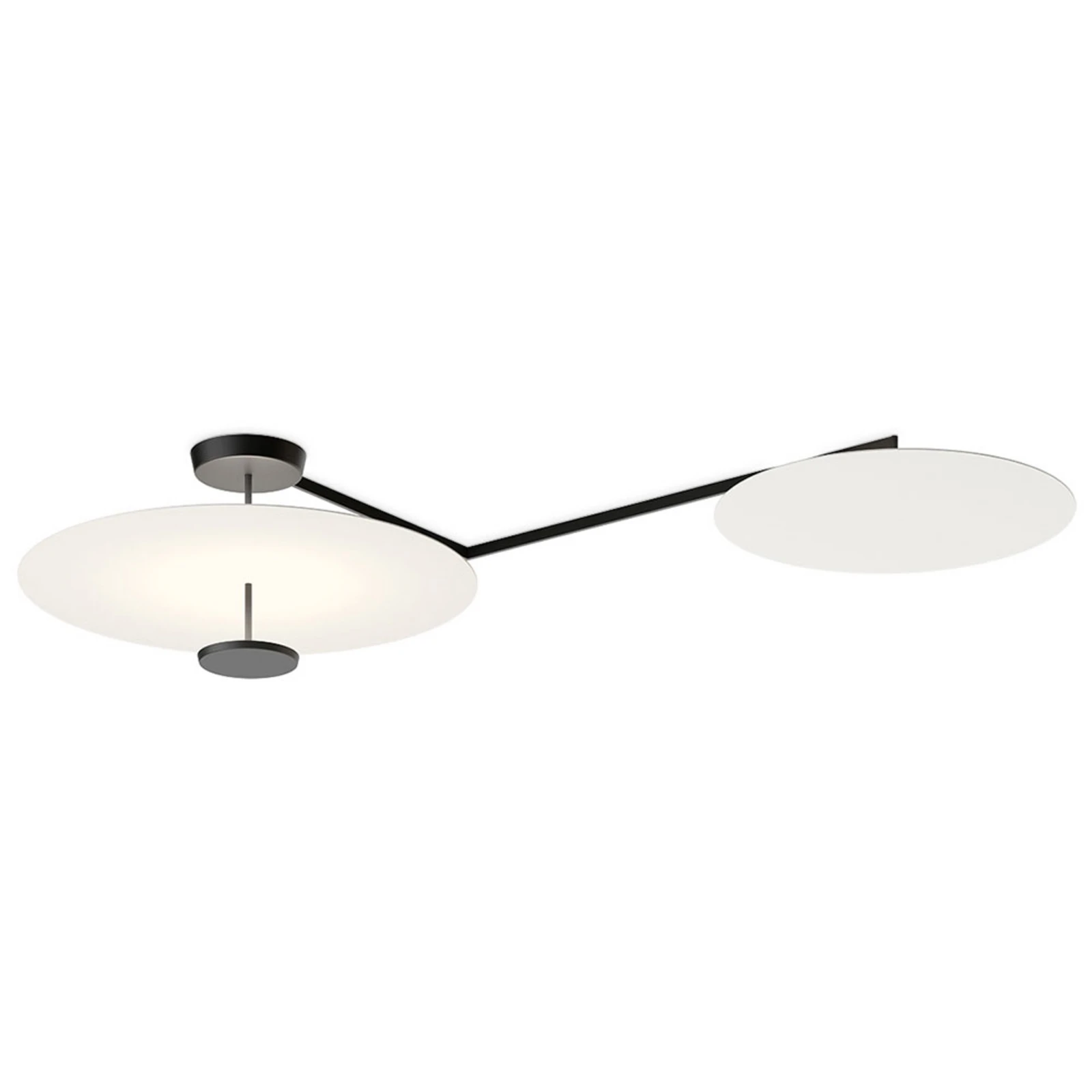 Vibia Flat plafonieră LED 3 becuri Ø 90 cm alb