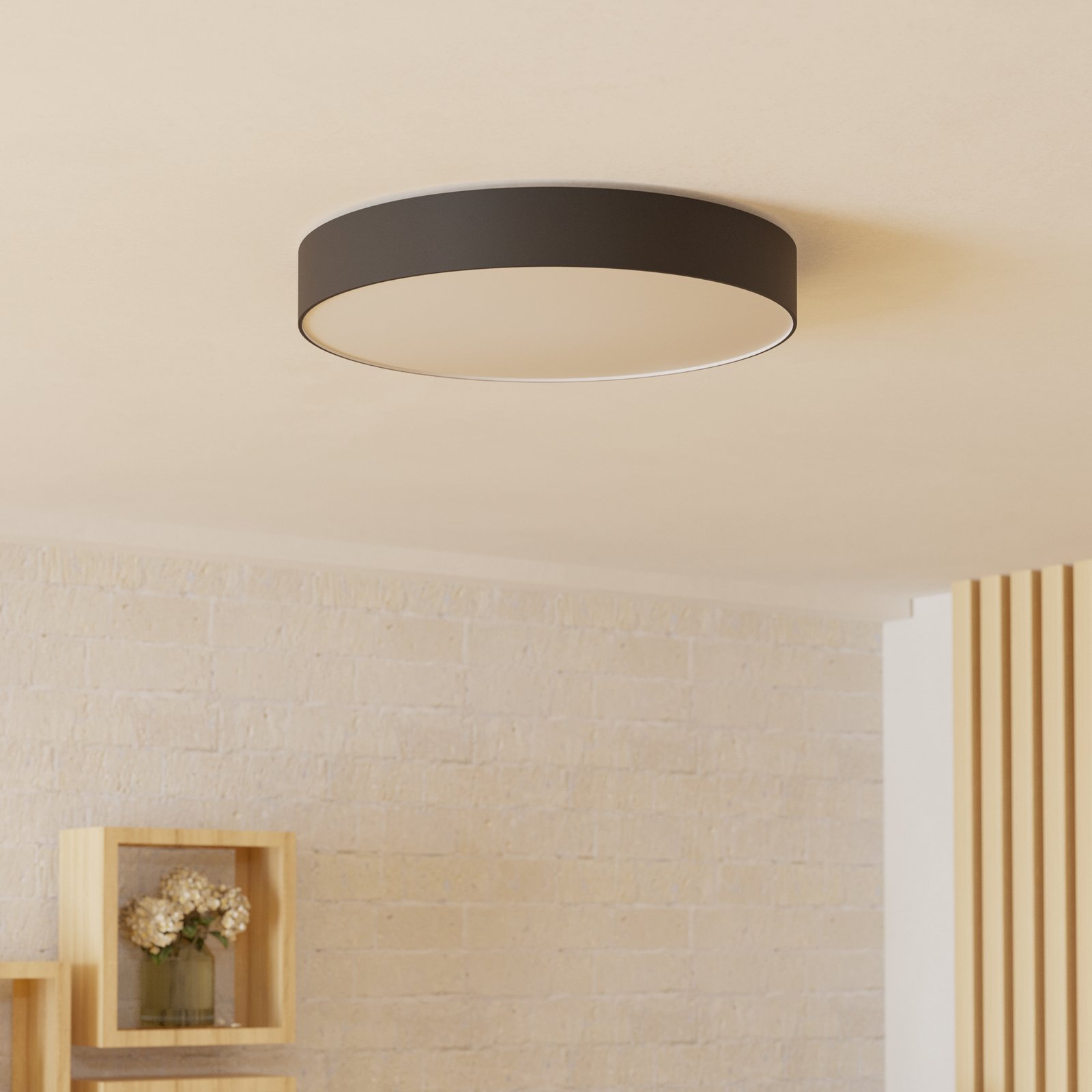 EGLO connect Smart-LED-Deckenlampe Gallizzi-Z, schwarz,Ø49cm