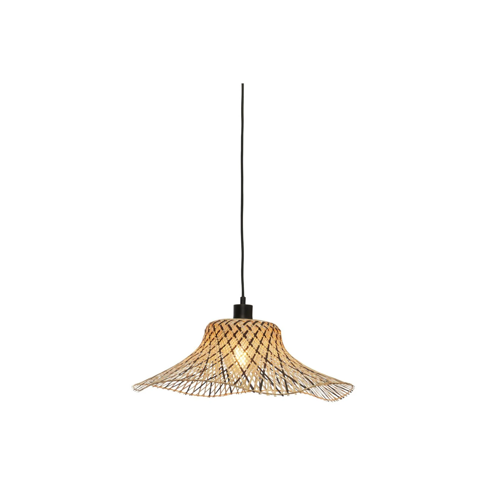 GOOD & MOJO Ibiza hanglamp Ø 50 cm zwart/naturel