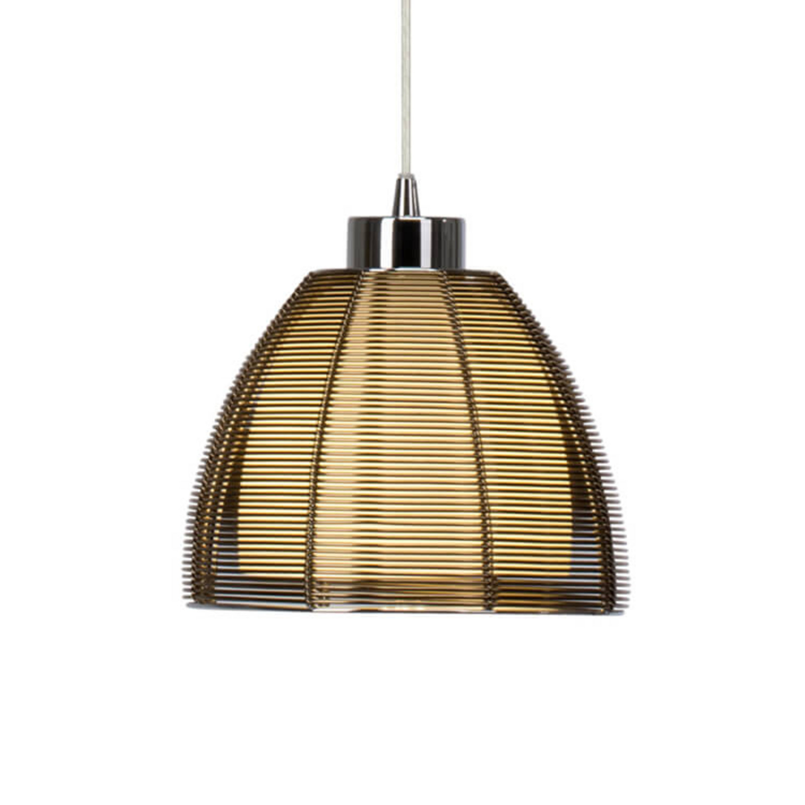 Relax lampă suspendată 1 sursă 19cm bronz
