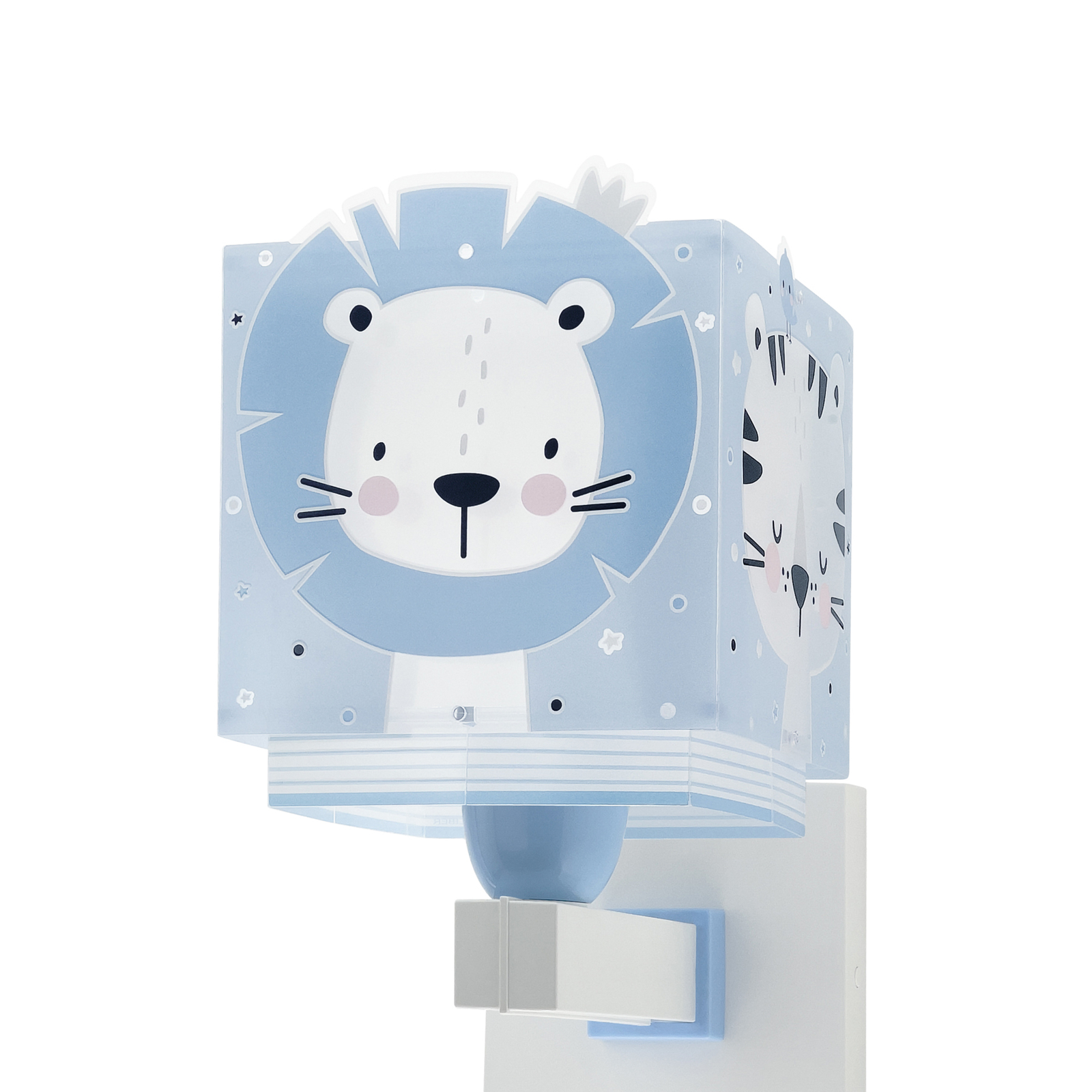 Dalber Baby Jungle wall light with a plug, blue