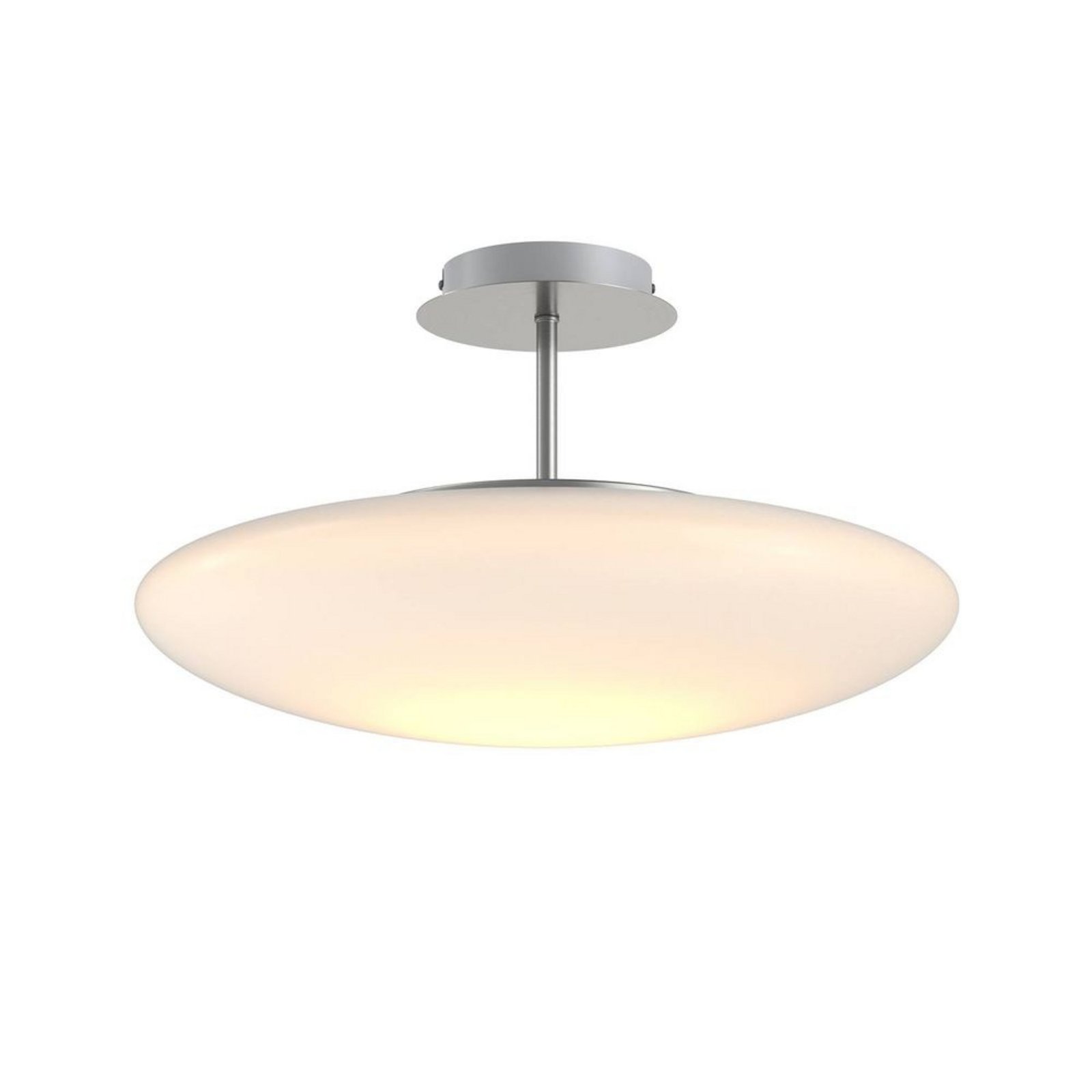 Gunda Ceiling Lamp Opal/Nickel/Chrome - Lindby