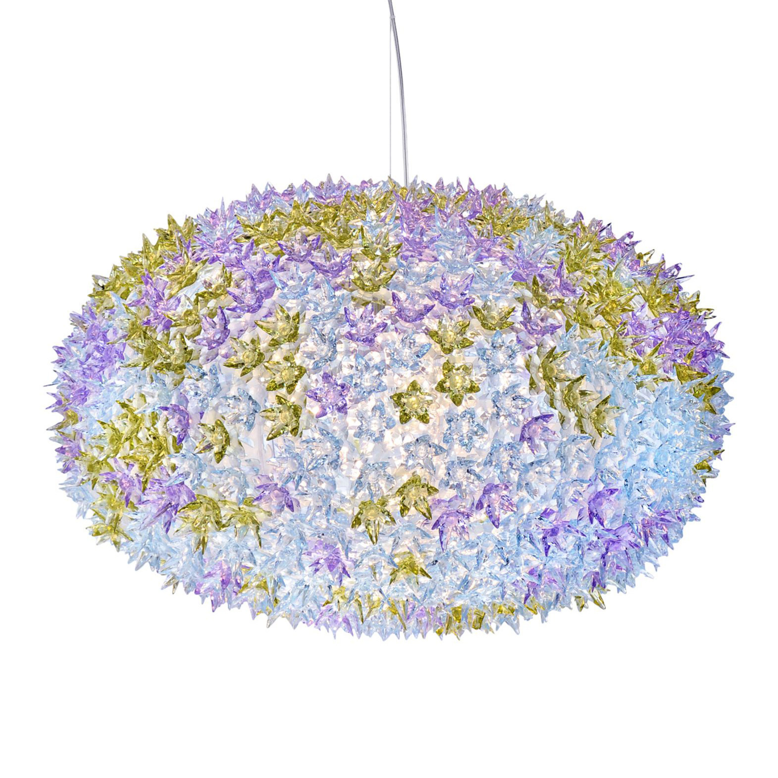 Kartell Big Bloom LED hanging light G9, lavender
