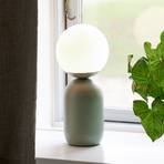 Table lamp Notti, metal and glass, green
