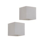 Lindby wandlamp Kay, wit, gips, set van 2