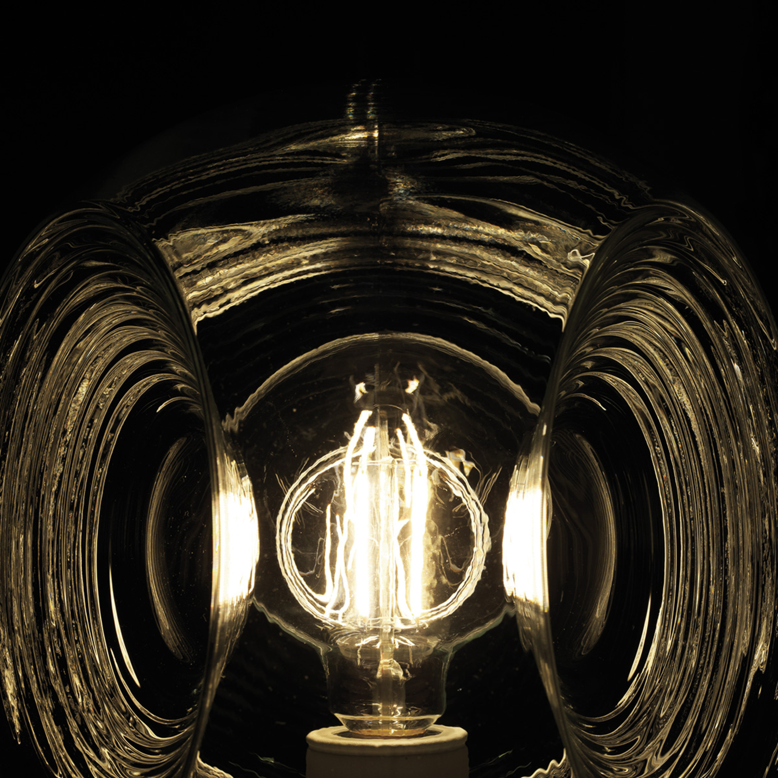 Lampada da tavolo Eyes con diffusore trasparente
