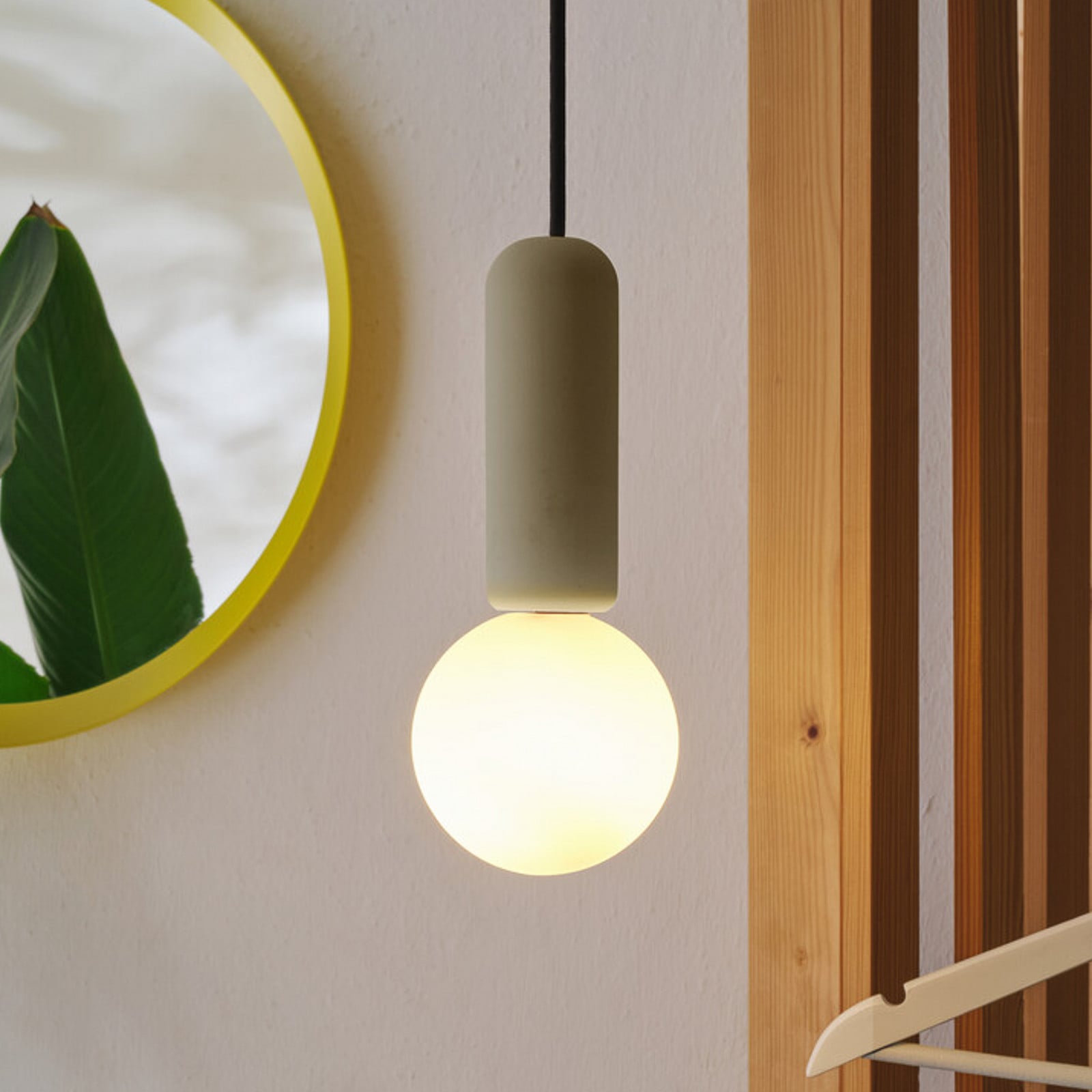 Lampă suspendată OSRAM Decor Concrete Mic bej beton G9 - Camera de zi / sufragerie - Modern