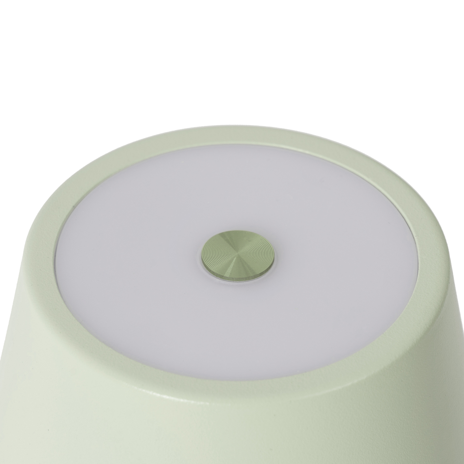 Lámpara de mesa Lindby LED recargable Janea TWIN, verde, metal