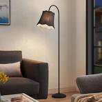 Lucande Binta floor lamp, vintage, black