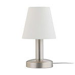 Hanno Table Lamp White/Nickel - Lindby