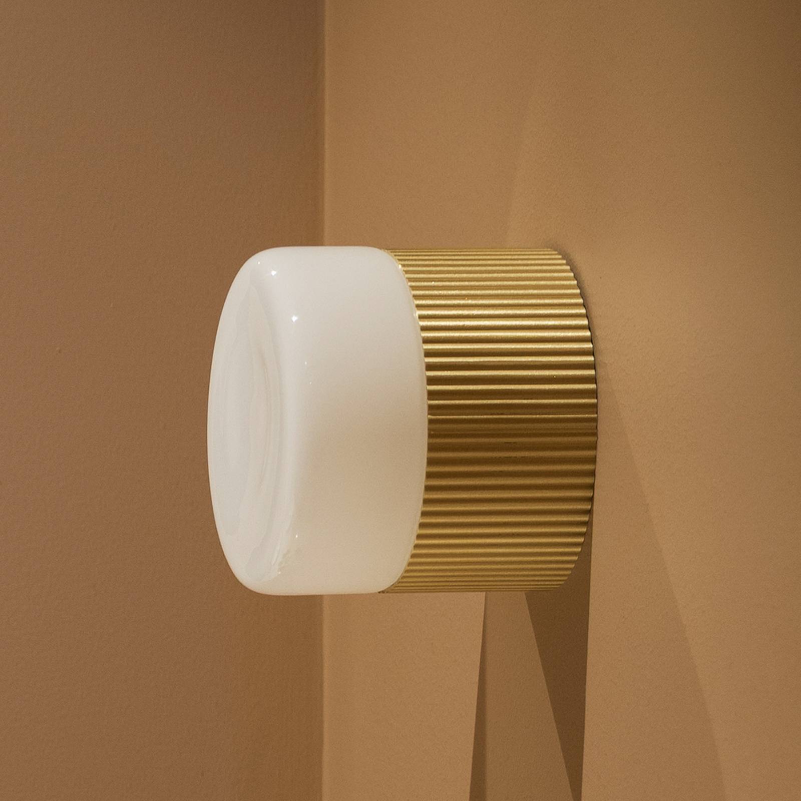 Globen Lighting – łazienkowa lampa sufitowa „Hubble” 12, mosiężna, Ø 12 cm