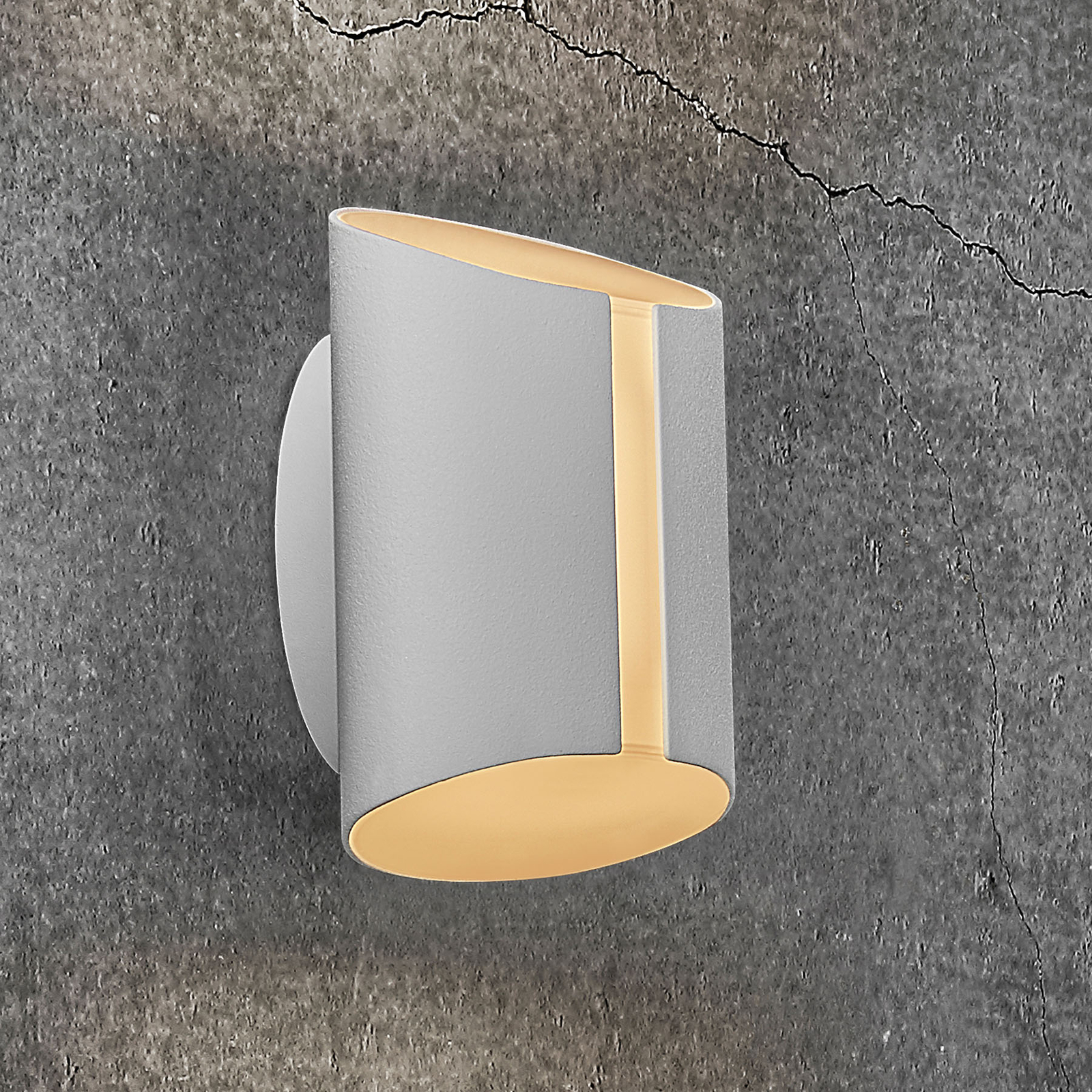 Grip LED āra sienas lampas, CCT Smart Home, balts