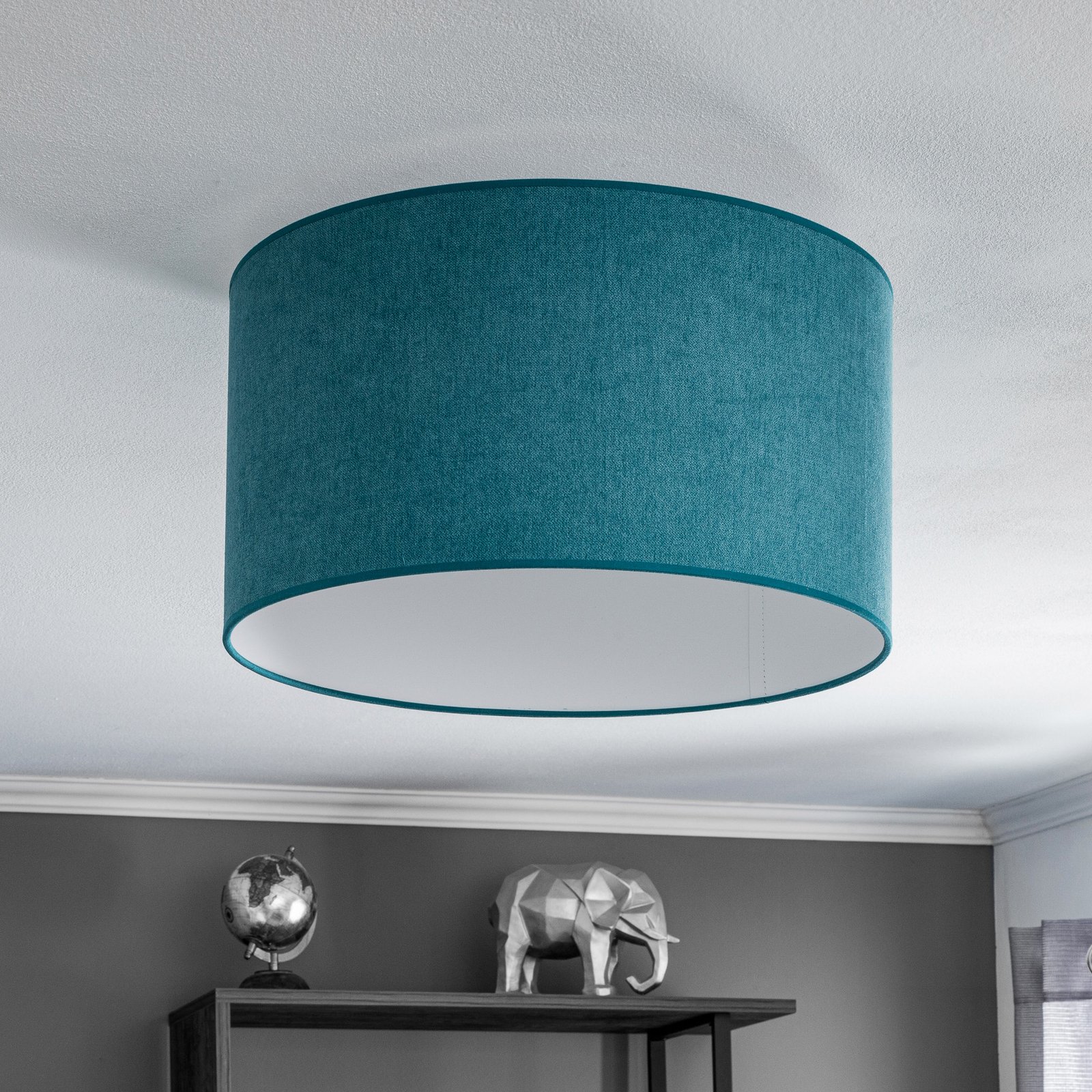 Pastell Roller ceiling lamp Ø 45cm turquoise