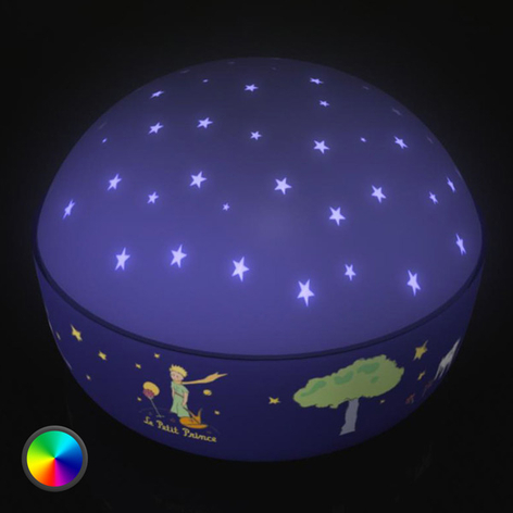 Vakker nattlampe Den Lille Prinsen med LED-lys