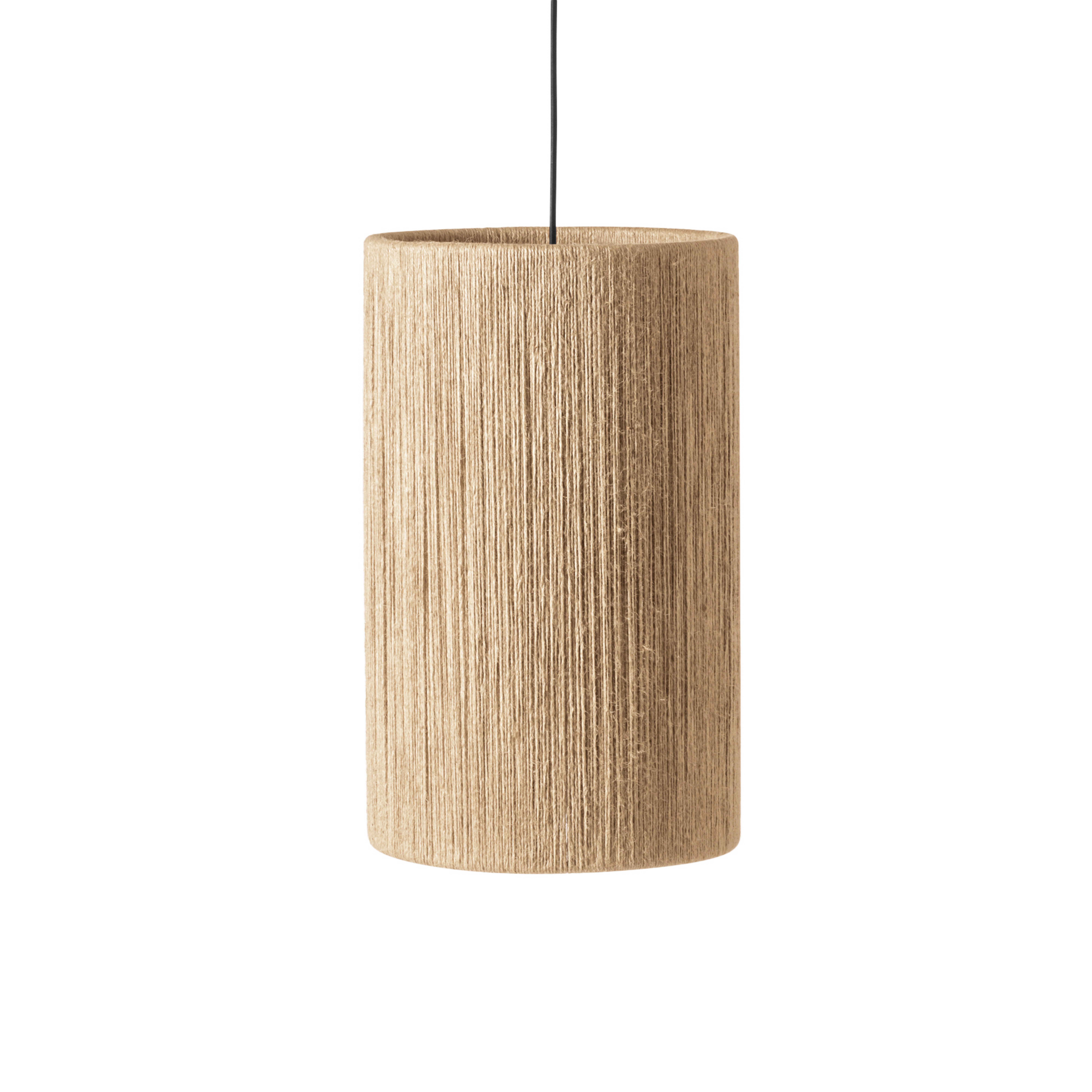 Ro pendant light, Ø 30 cm, beige fabric – Made By Hand