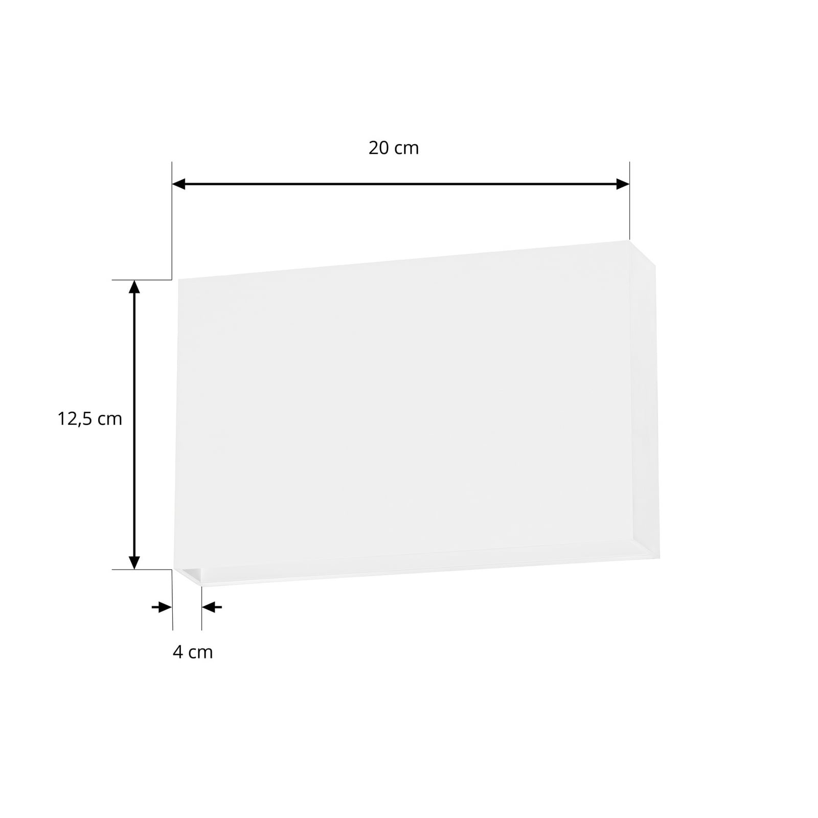 Applique d'extérieur LED Lucande Jarte, 20 cm, blanche, IP65