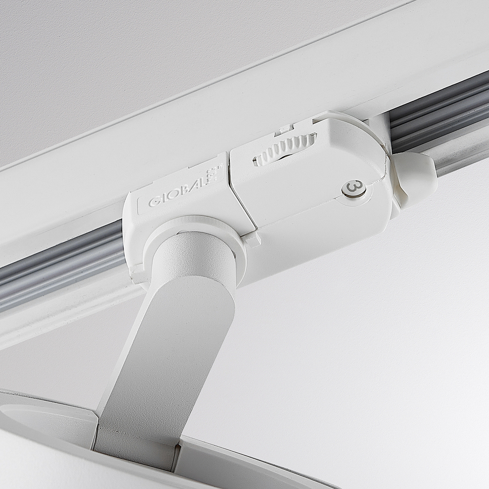 Molto Luce Projecteur LED triphasé sur rail Mag, blanc, 827