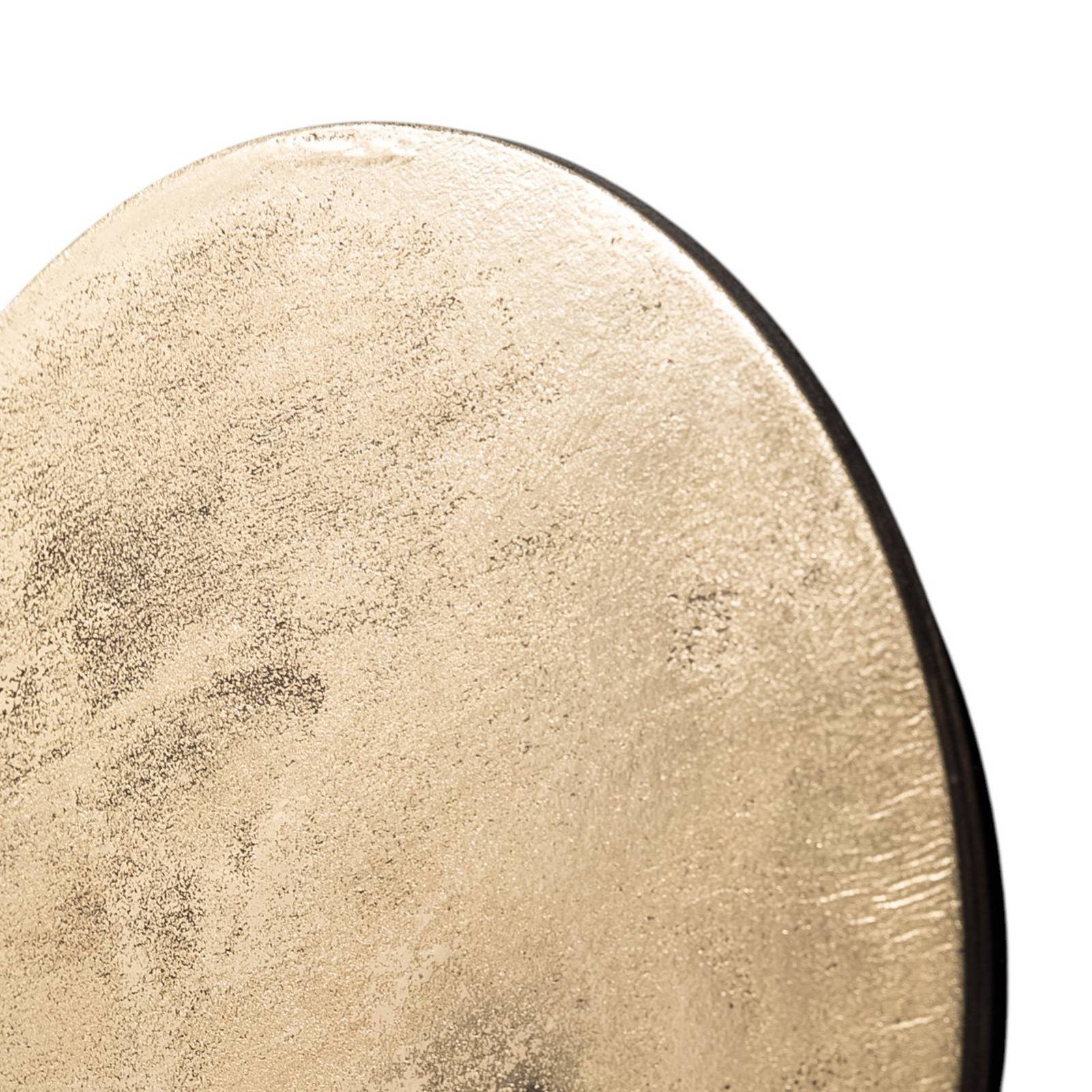 Kinkiet LED Ring M, Ø 25 cm, sklejka, kolor złoty