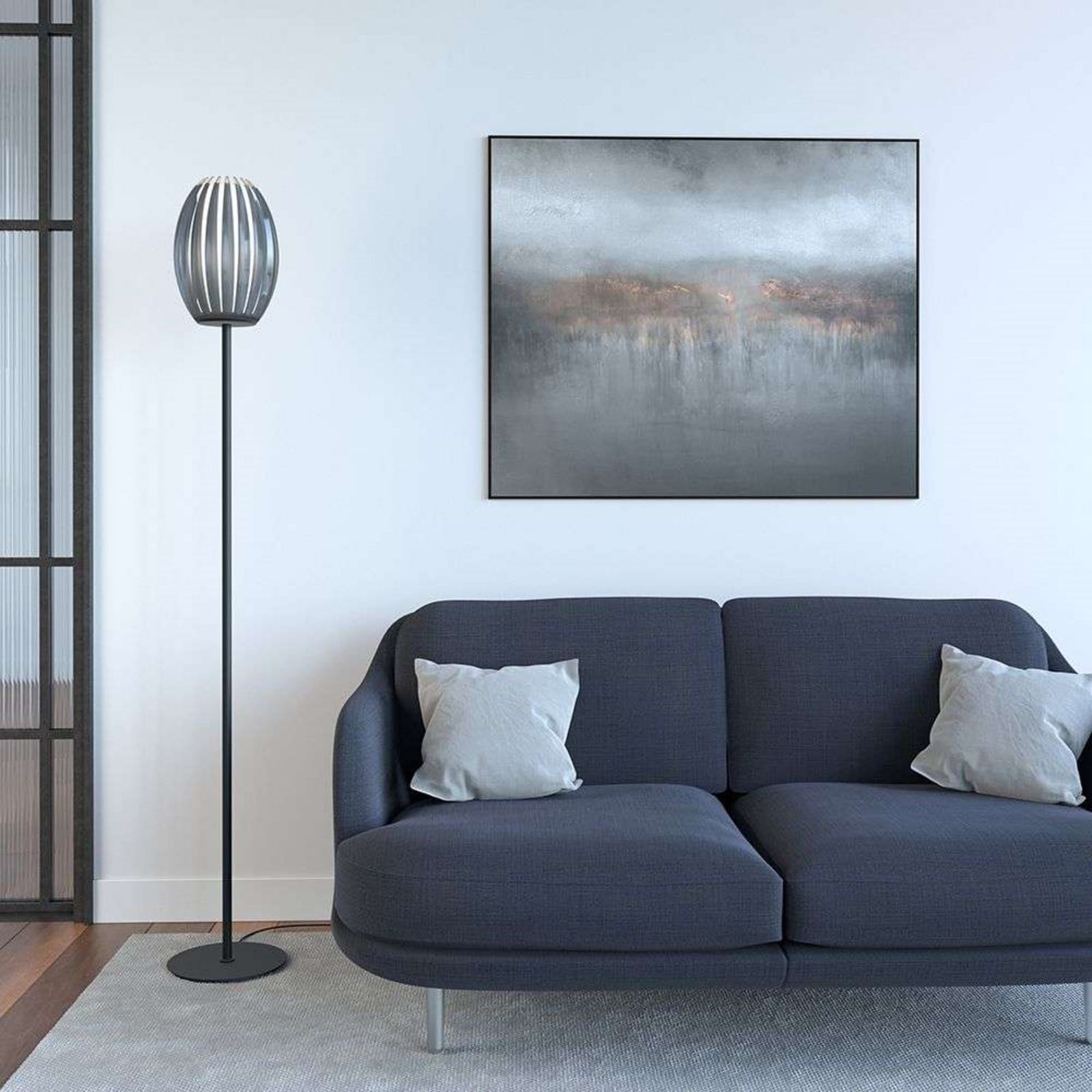 Tentacle Golvlampa M Black/Smoke Herstal - Vardagsrum - Glas | Produkter - Golvlampor | Lampspecialisterna