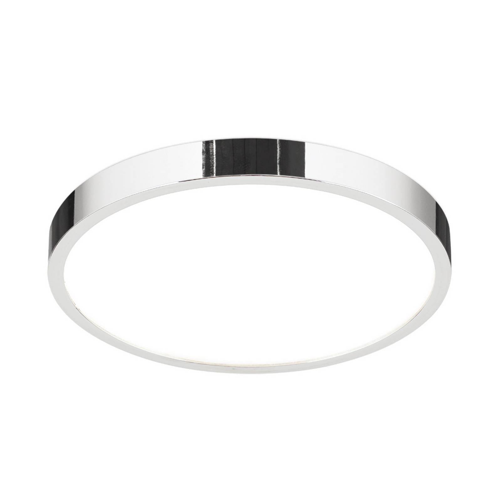 LED-Deckenlampe Disc, chromfarben, Ø 24 cm, CCT, Metall