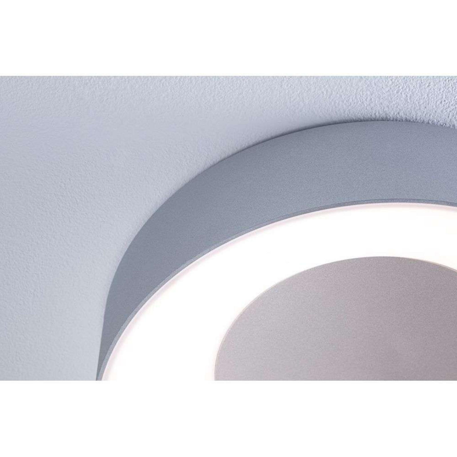 Casca LED Plafonieră IP44 1500lm Alb/Matt Aluminiu - Paulmann