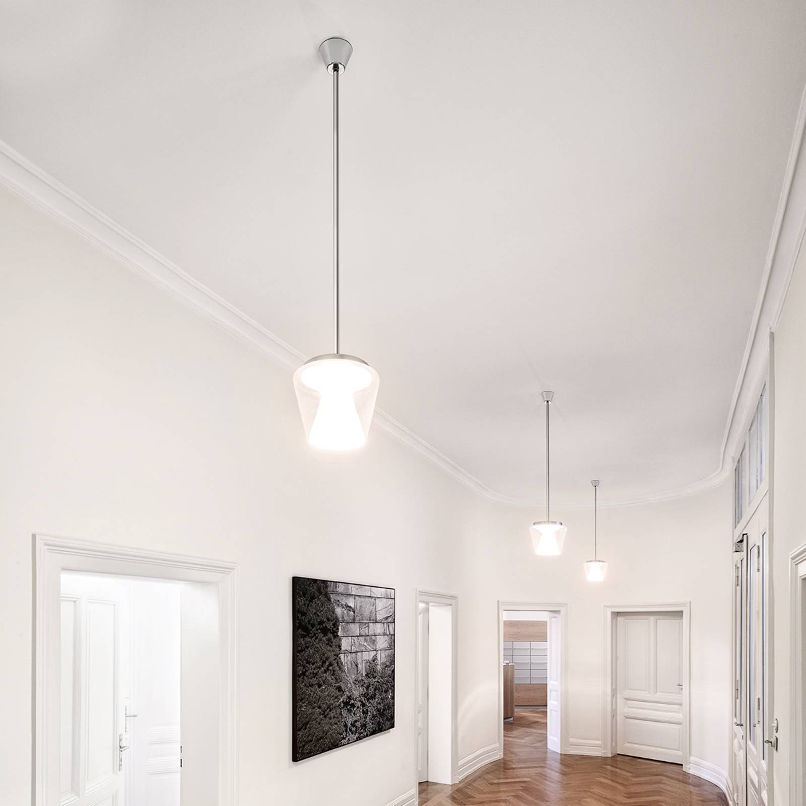 Lampa wisząca LED Annex z kloszem szklanym