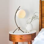 Yay 5012 table lamp, brown, opal glass, height 43 cm