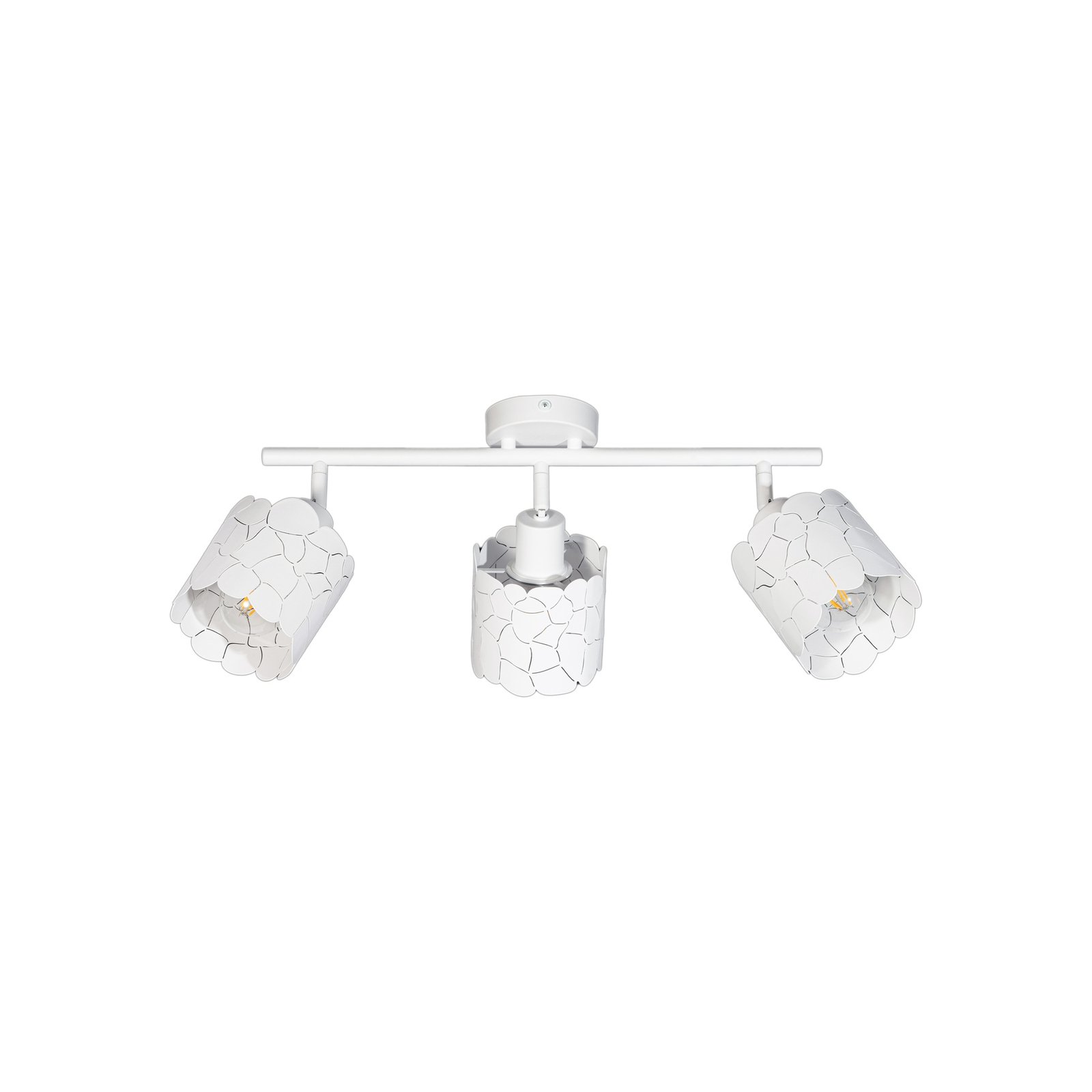 Lindby plafondlamp Aralena, wit, 3-lamps, metaal