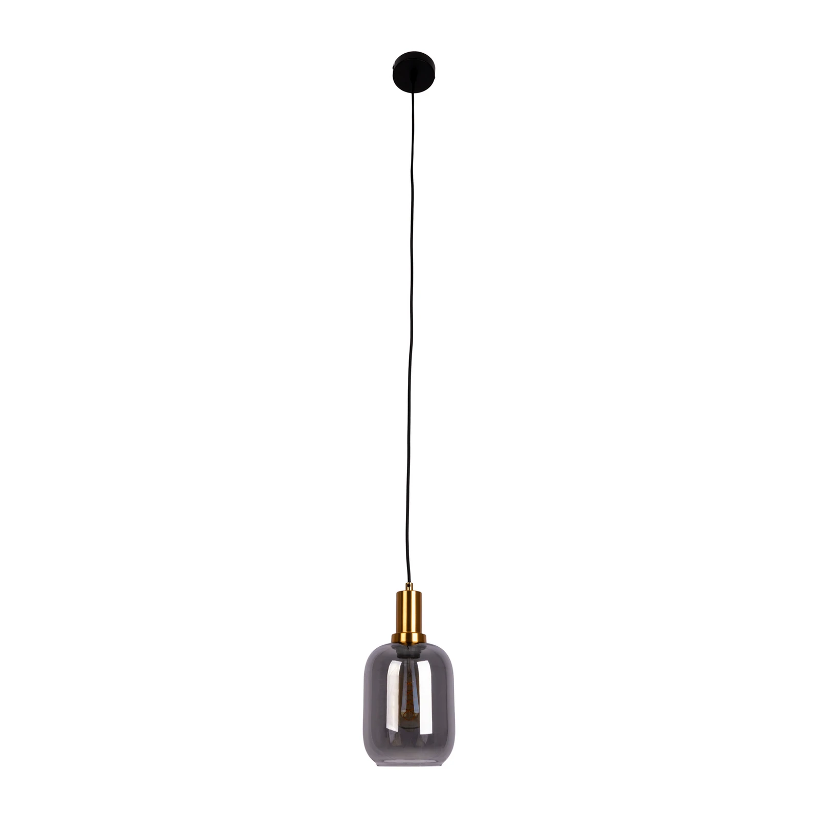 Hanglamp Fumo, rookglas, 1-lamp, Ø 21cm