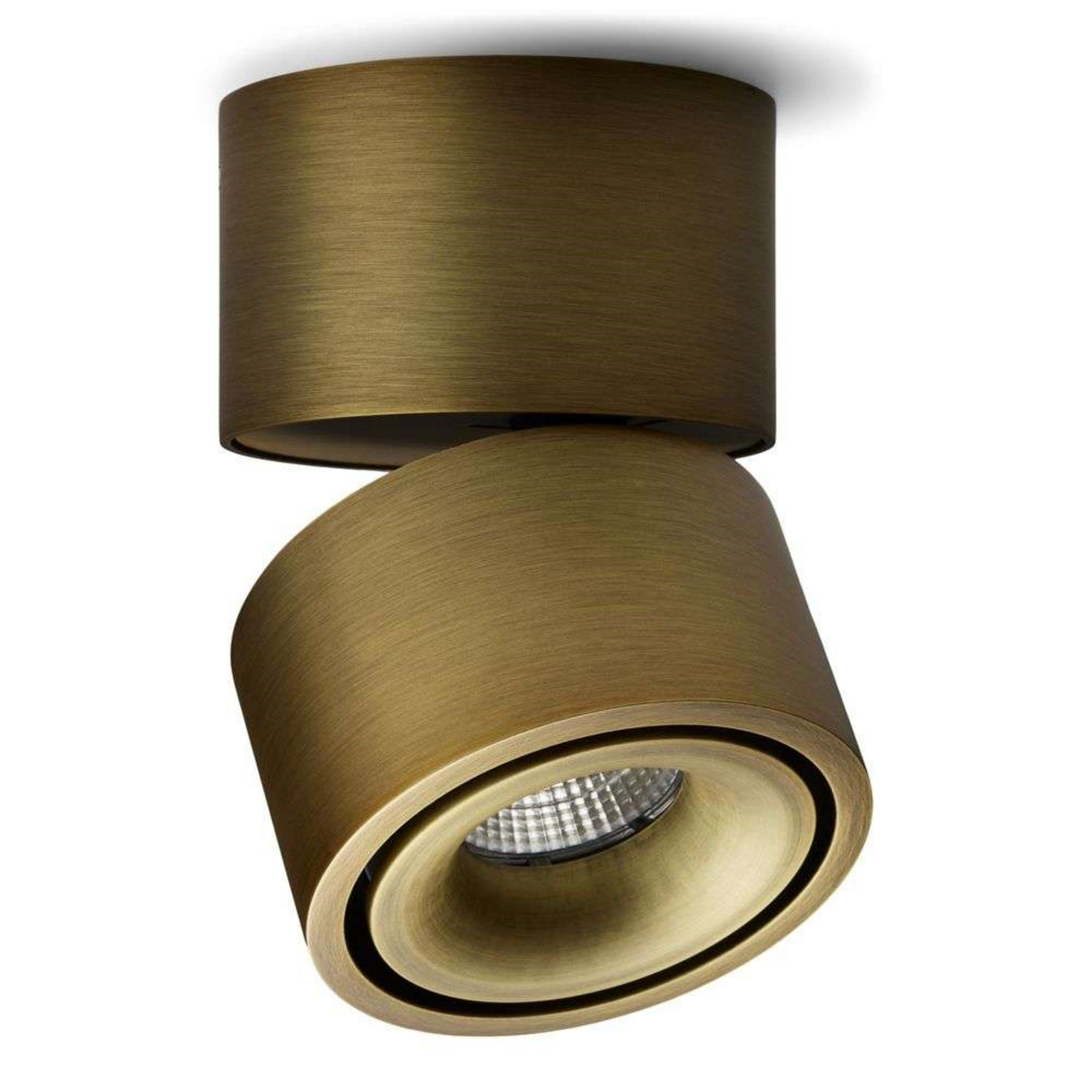 Easy Mini W75 LED Påbygningsspot 2700K Brushed Brass - Antidark
