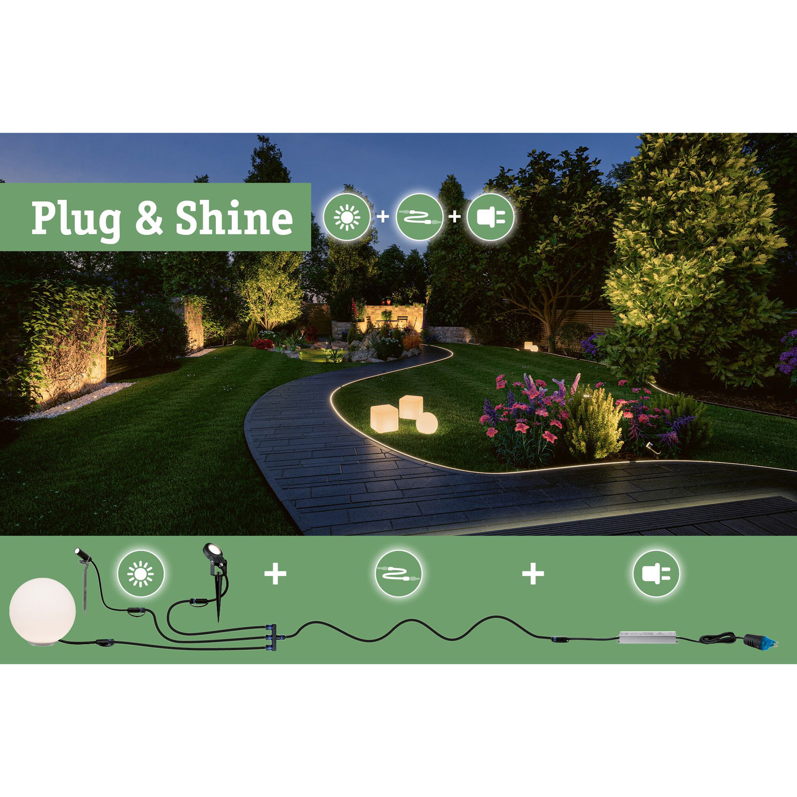 Paulmann Plug & Shine Захранване 230/24V 150W CH