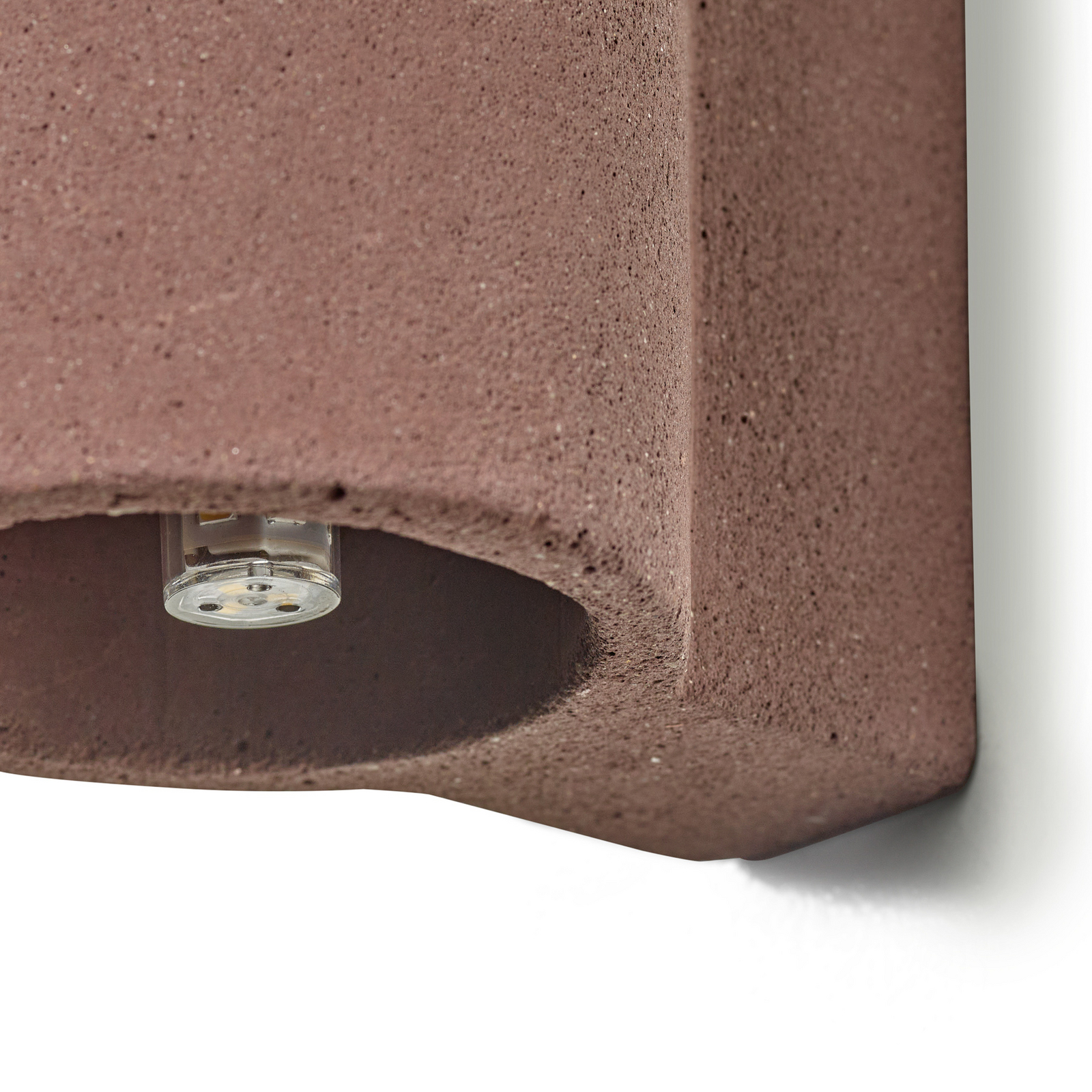 °3 CONCRETE PRIMARY SHAPE væglampe, rød, beton, G9 – Serax °3 CONCRETE PRIMARY SHAPE væglampe, rød, beton, G9 – Serax